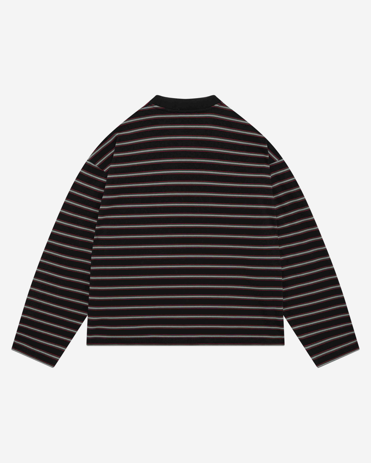 HEAVYWEIGHT LONG SLEEVE T-SHIRT - BLACK STRIPE from Summit Clothing UK
