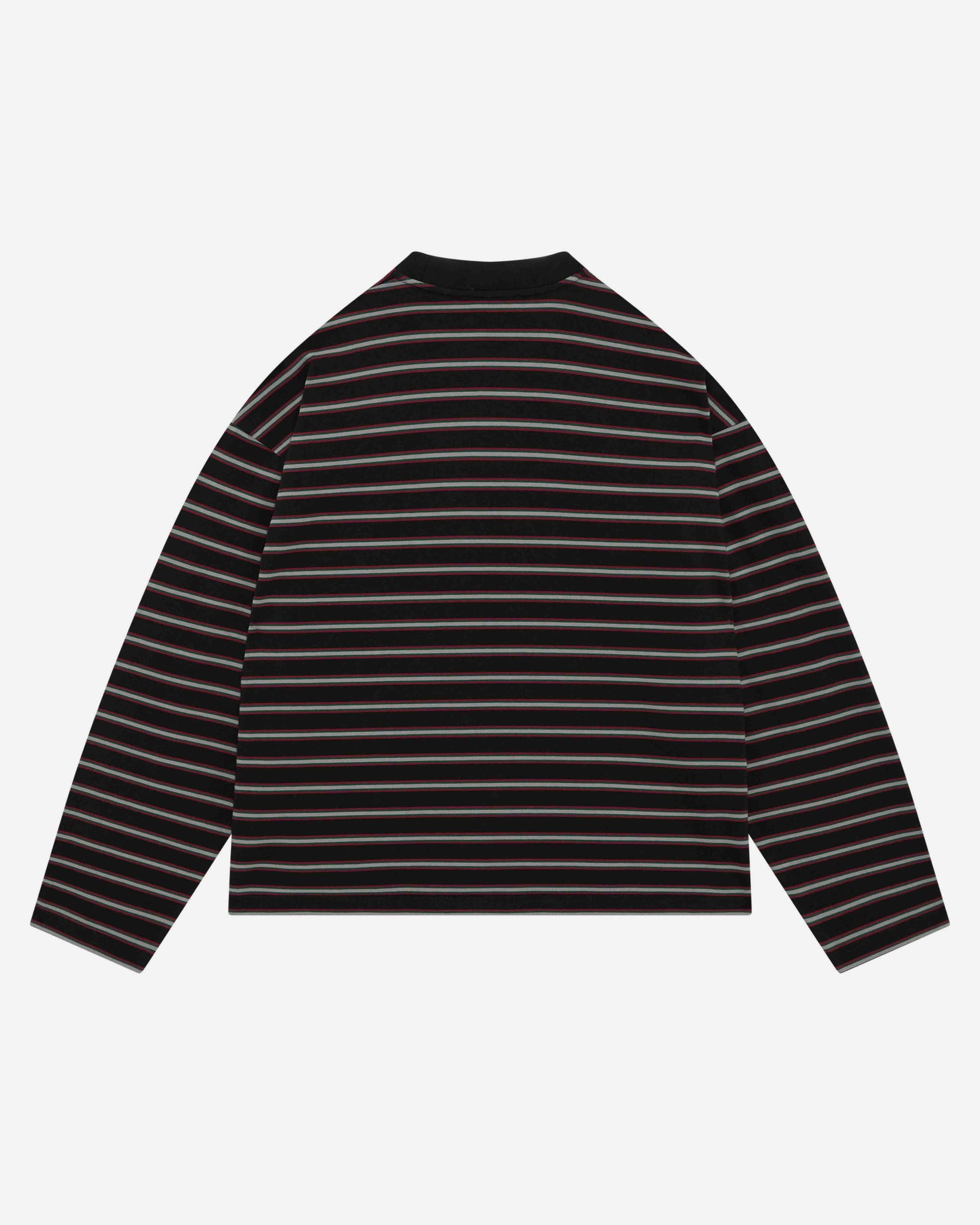 HEAVYWEIGHT LONG SLEEVE T-SHIRT - BLACK STRIPE from Summit Clothing UK