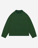 HEAVYWEIGHT LONG SLEEVE T-SHIRT - BOTTLE/YELLOW STRIPE
