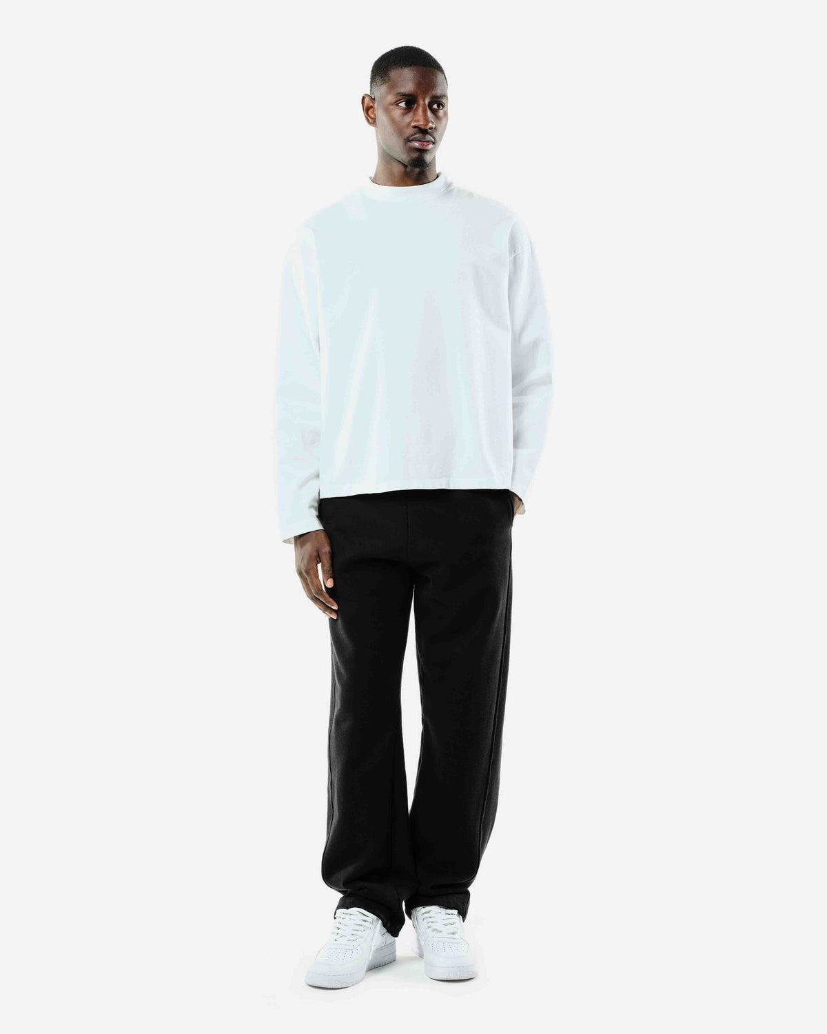 HHEAVYWEIGHT LONG SLEEVE T-SHIRT - WHITE from Summit Clothing UK