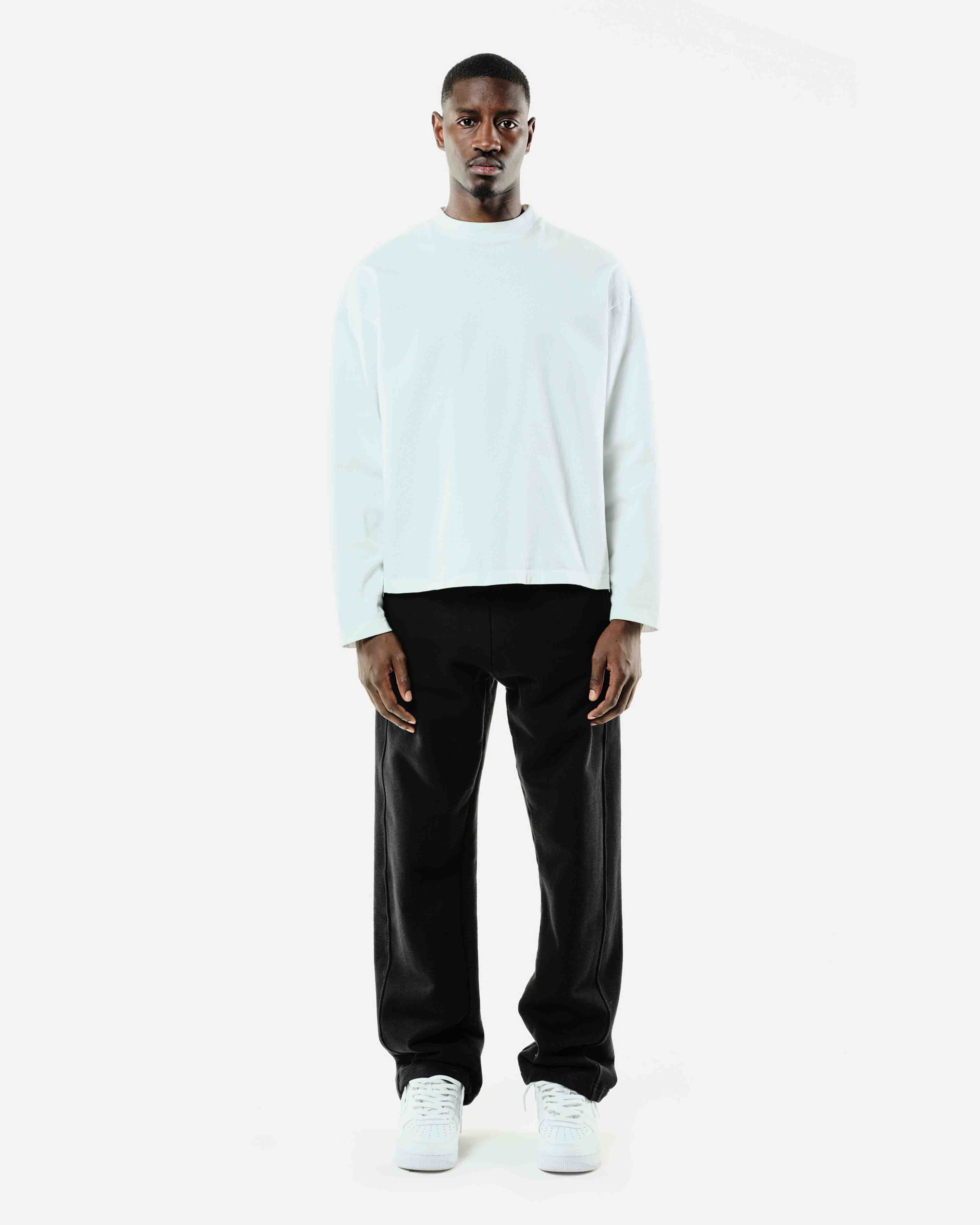 HHEAVYWEIGHT LONG SLEEVE T-SHIRT - WHITE from Summit Clothing UK