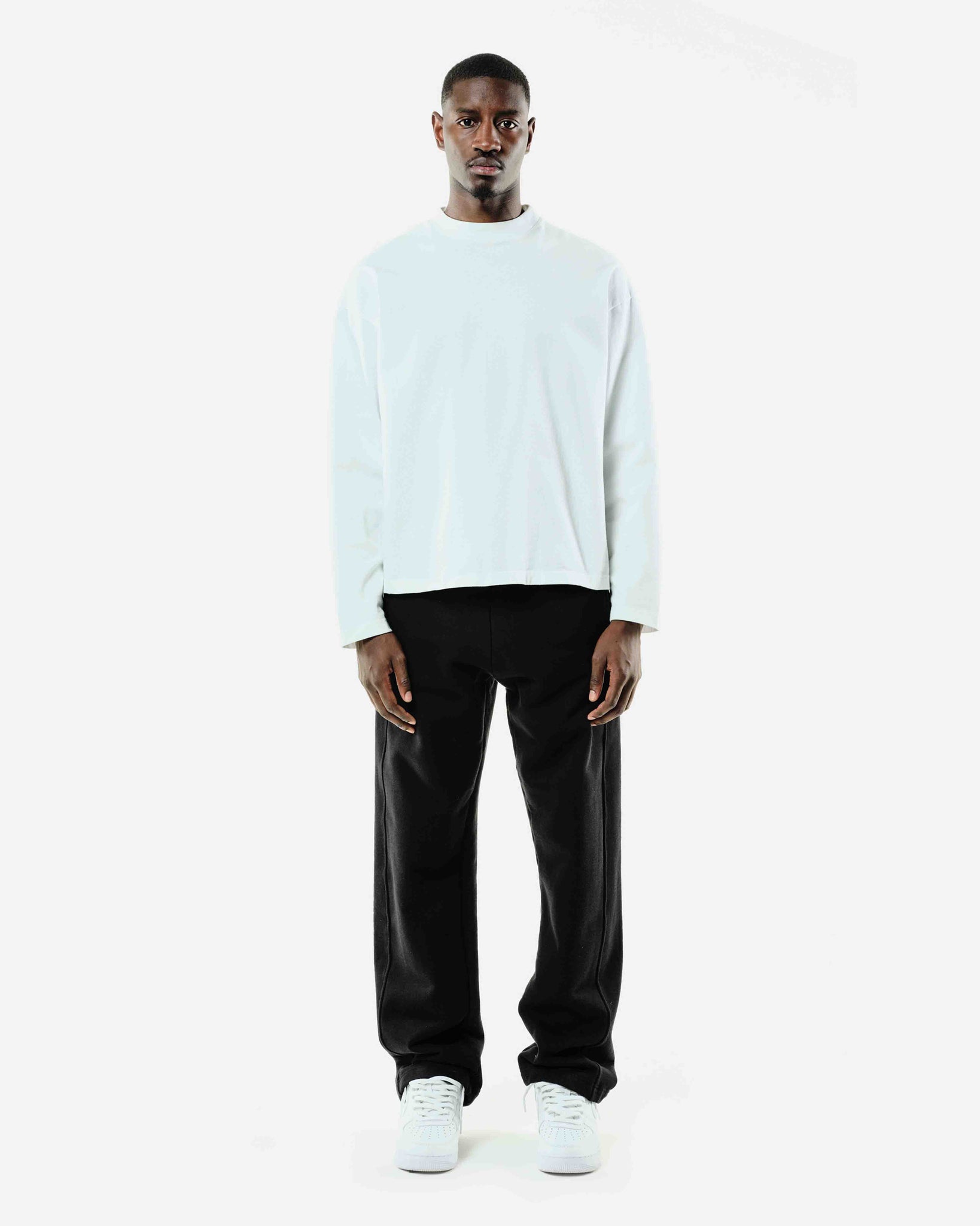 HHEAVYWEIGHT LONG SLEEVE T-SHIRT - WHITE from Summit Clothing UK