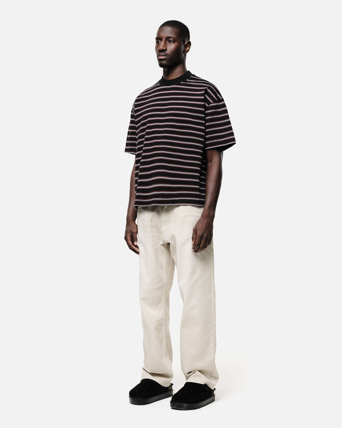 HEAVYWEIGHT T-SHIRT - BLACK STRIPE from Summit Clothing UK