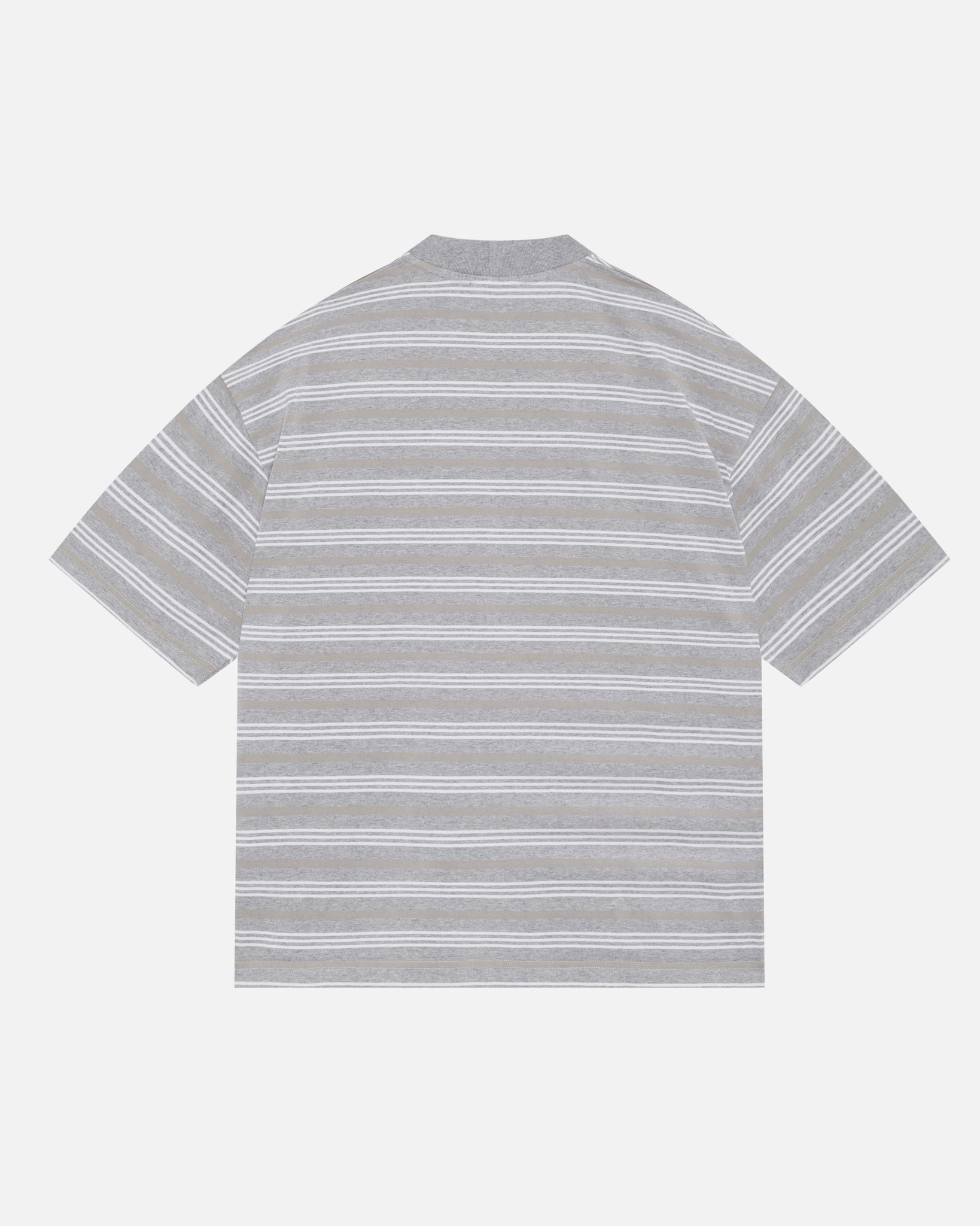 HEAVYWEIGHT T-SHIRT - GREY/WHITE STRIPE from Summit Clothing UK