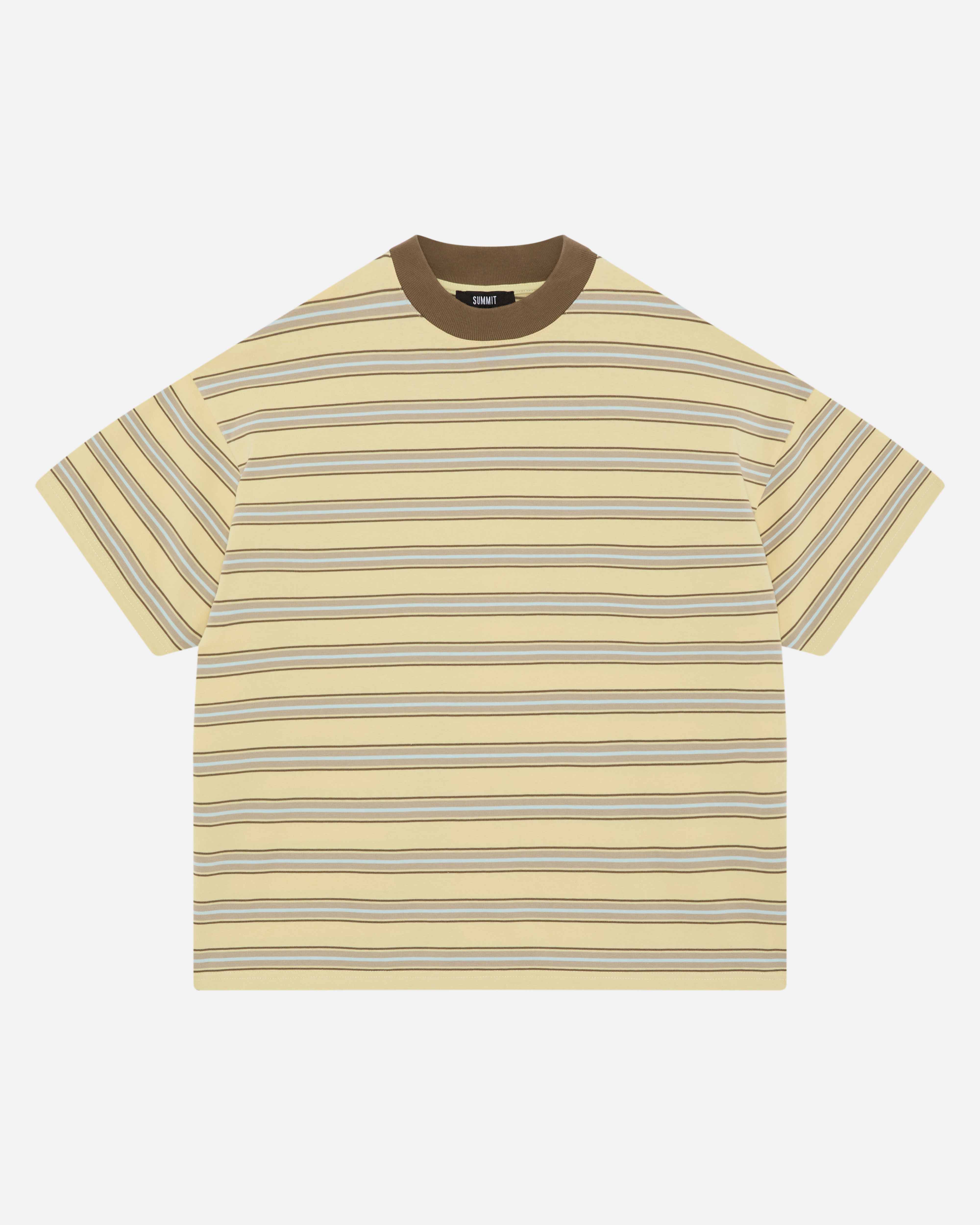 HEAVYWEIGHT T-SHIRT - YELLOW STRIPE from Summit Clothing UK