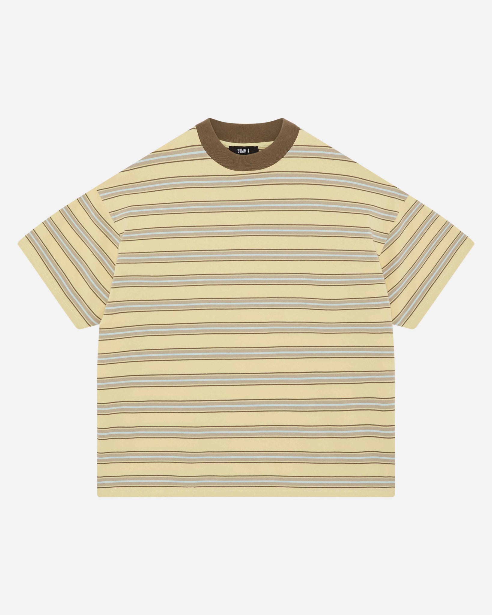 HEAVYWEIGHT T-SHIRT - YELLOW STRIPE from Summit Clothing UK