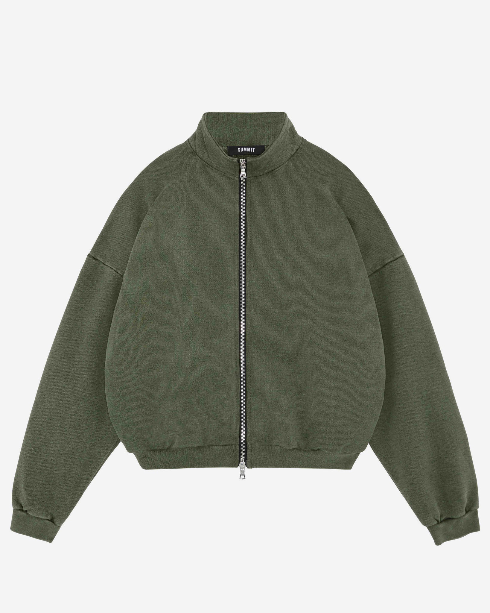 HEAVYWEIGHT TRACK TOP - VINTAGE OLIVE from Summit Clothing UK