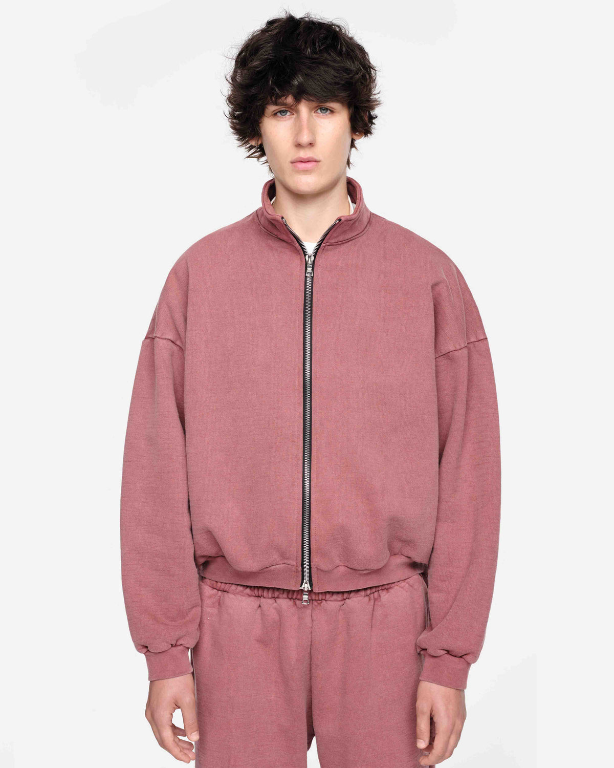 HEAVYWEIGHT TRACK TOP - VINTAGE RED from Summit Clothing UK
