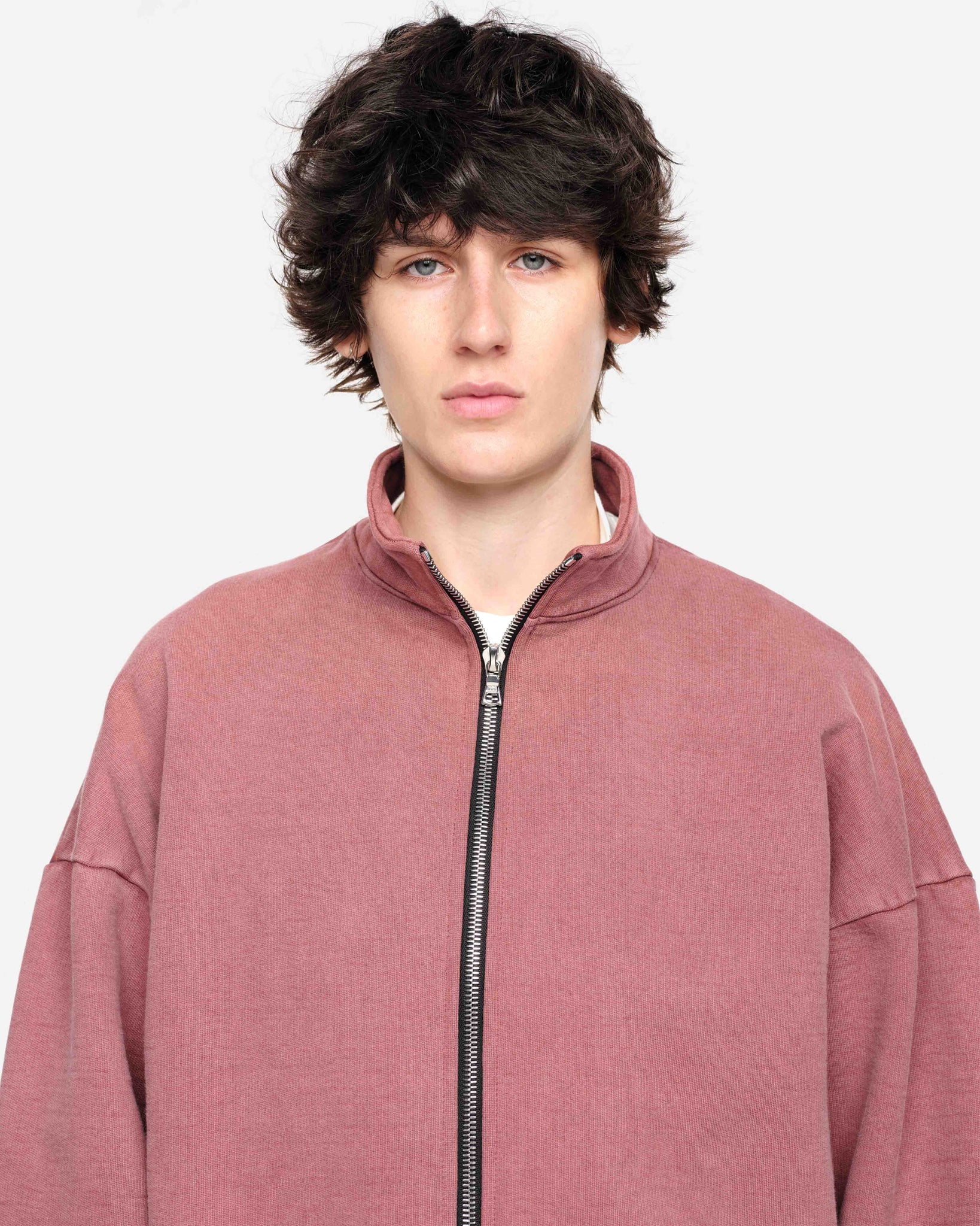 HEAVYWEIGHT TRACK TOP - VINTAGE RED from Summit Clothing UK
