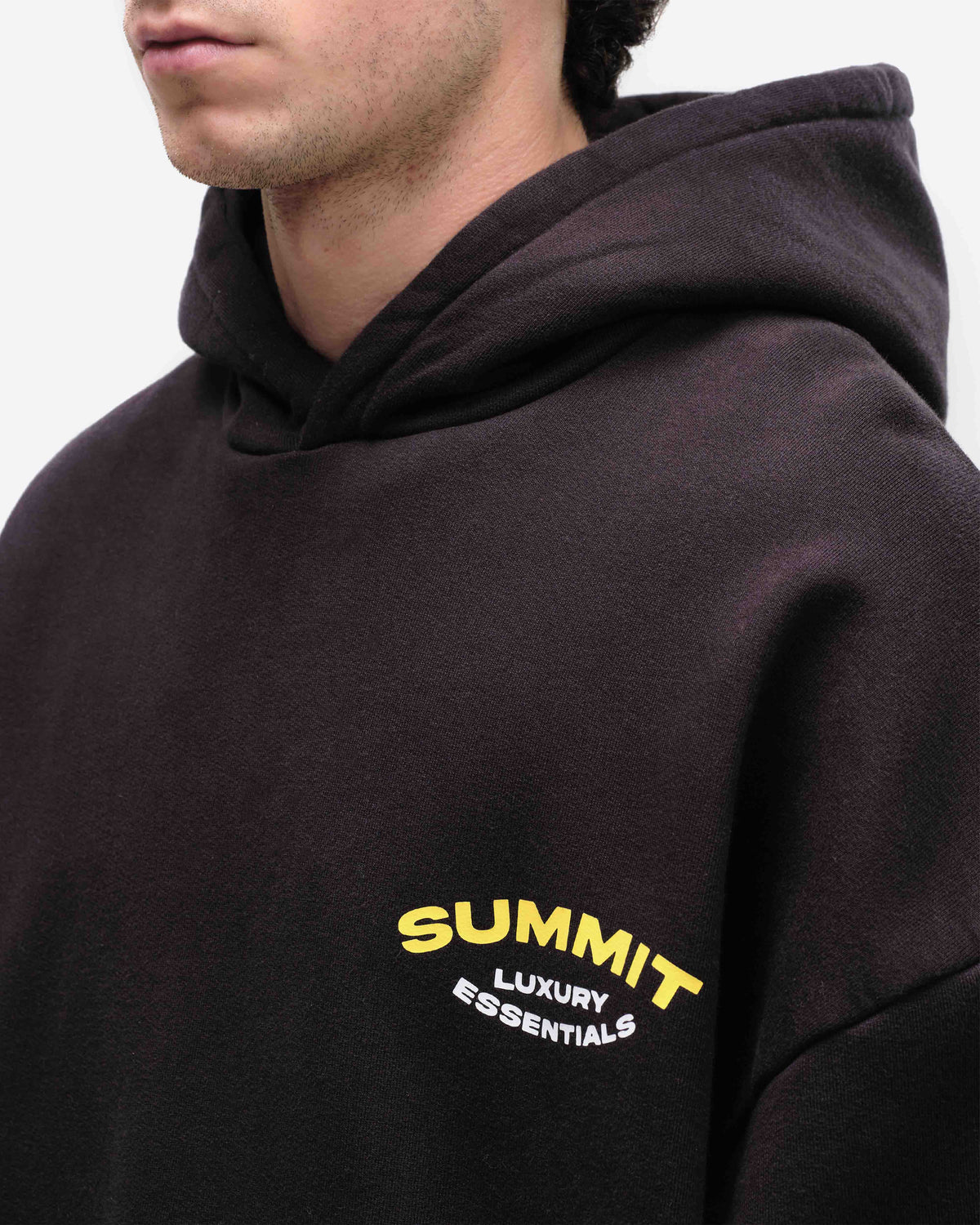 LUXURY ESSENTIALS HOODIE - BLACK from Summit Clothing UK