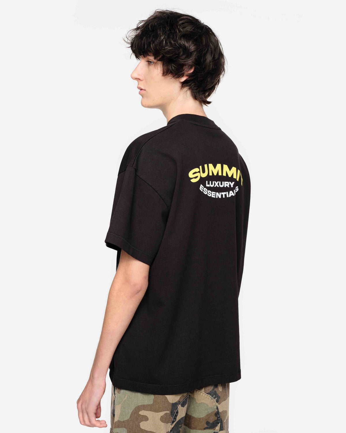 LUXURY ESSENTIALS T-SHIRT - BLACK from Summit Clothing UK