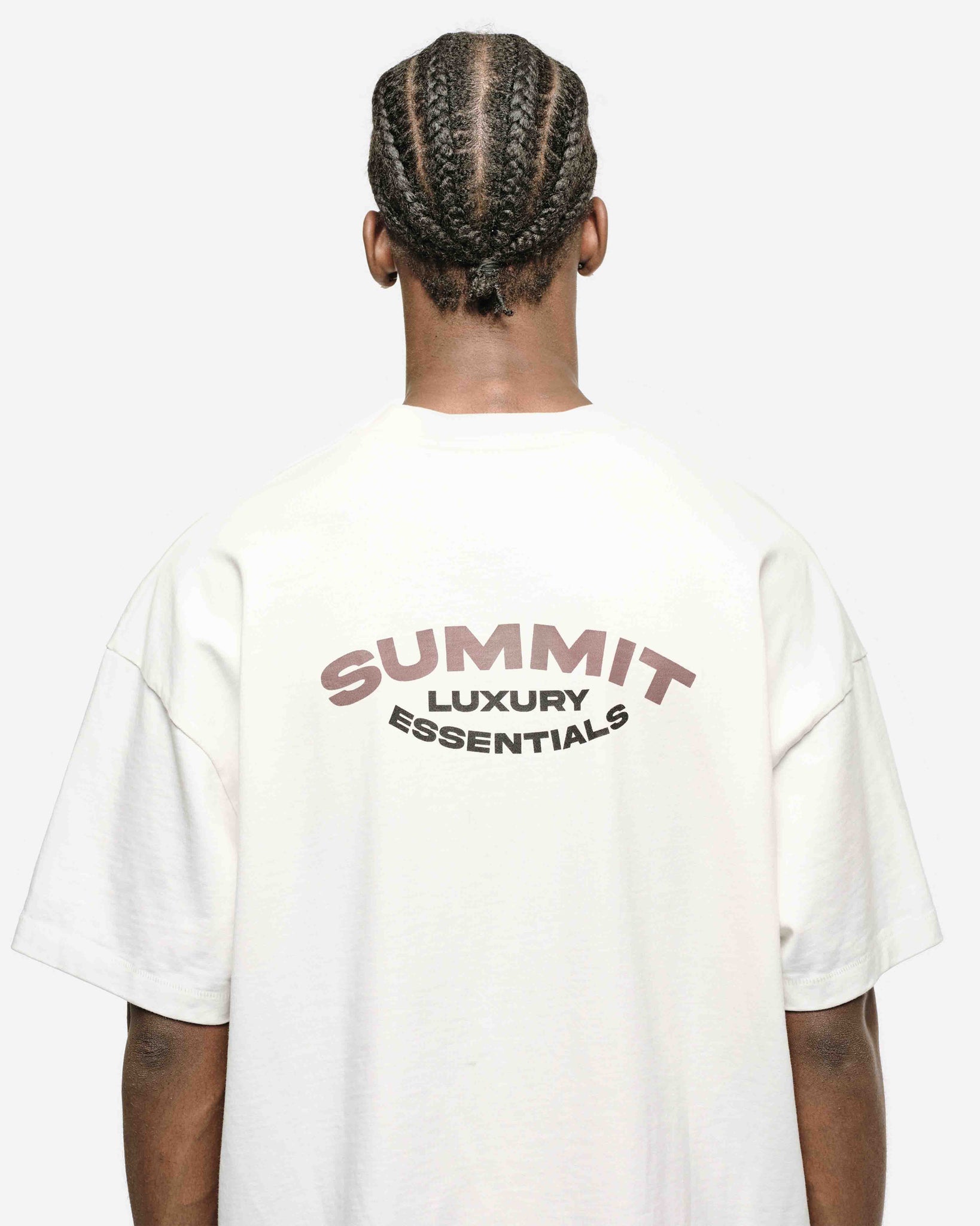 LUXURY ESSENTIALS T-SHIRT - OFF WHITE from Summit Clothing UK