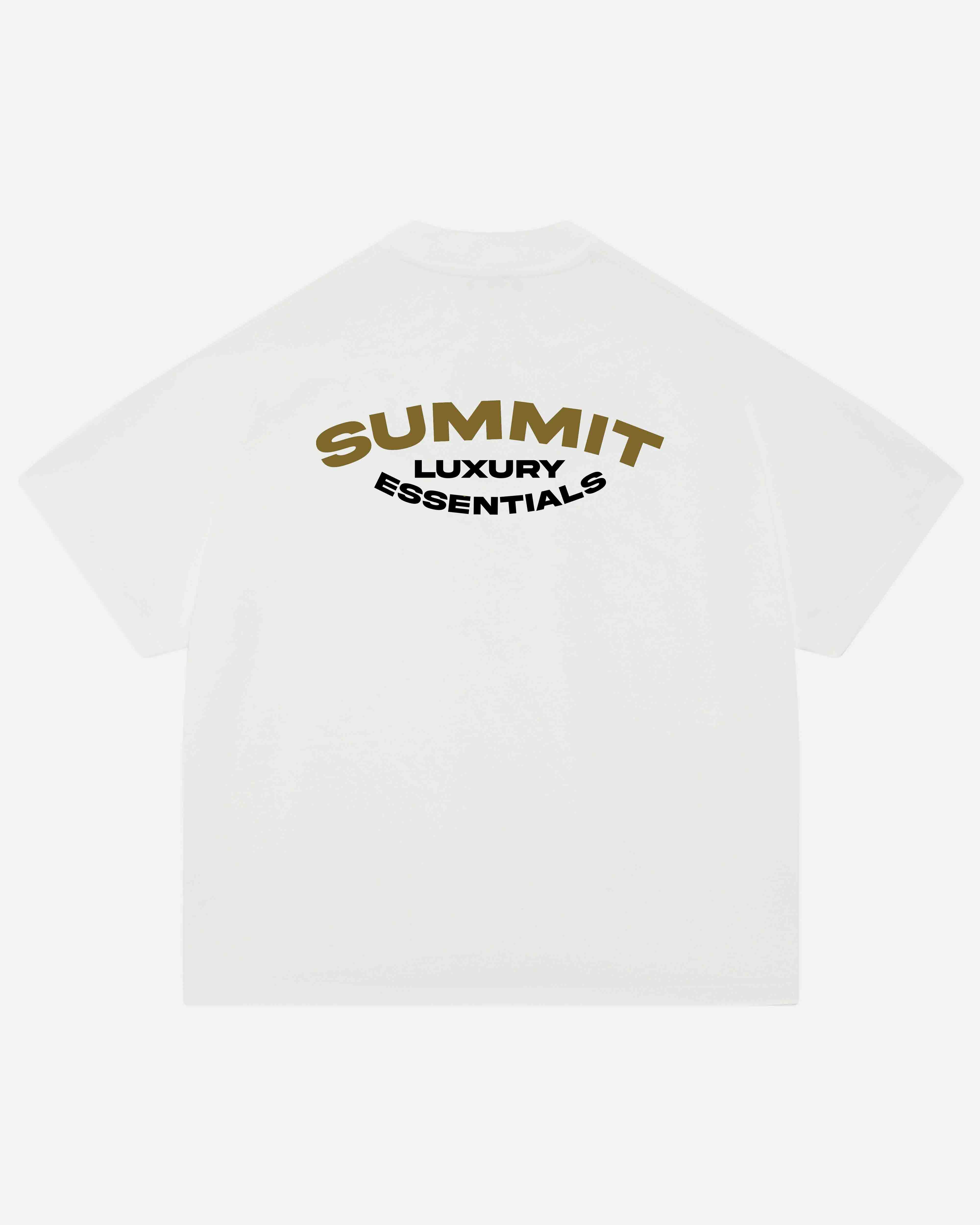 LUXURY ESSENTIALS T-SHIRT - OFF WHITE from Summit Clothing UK