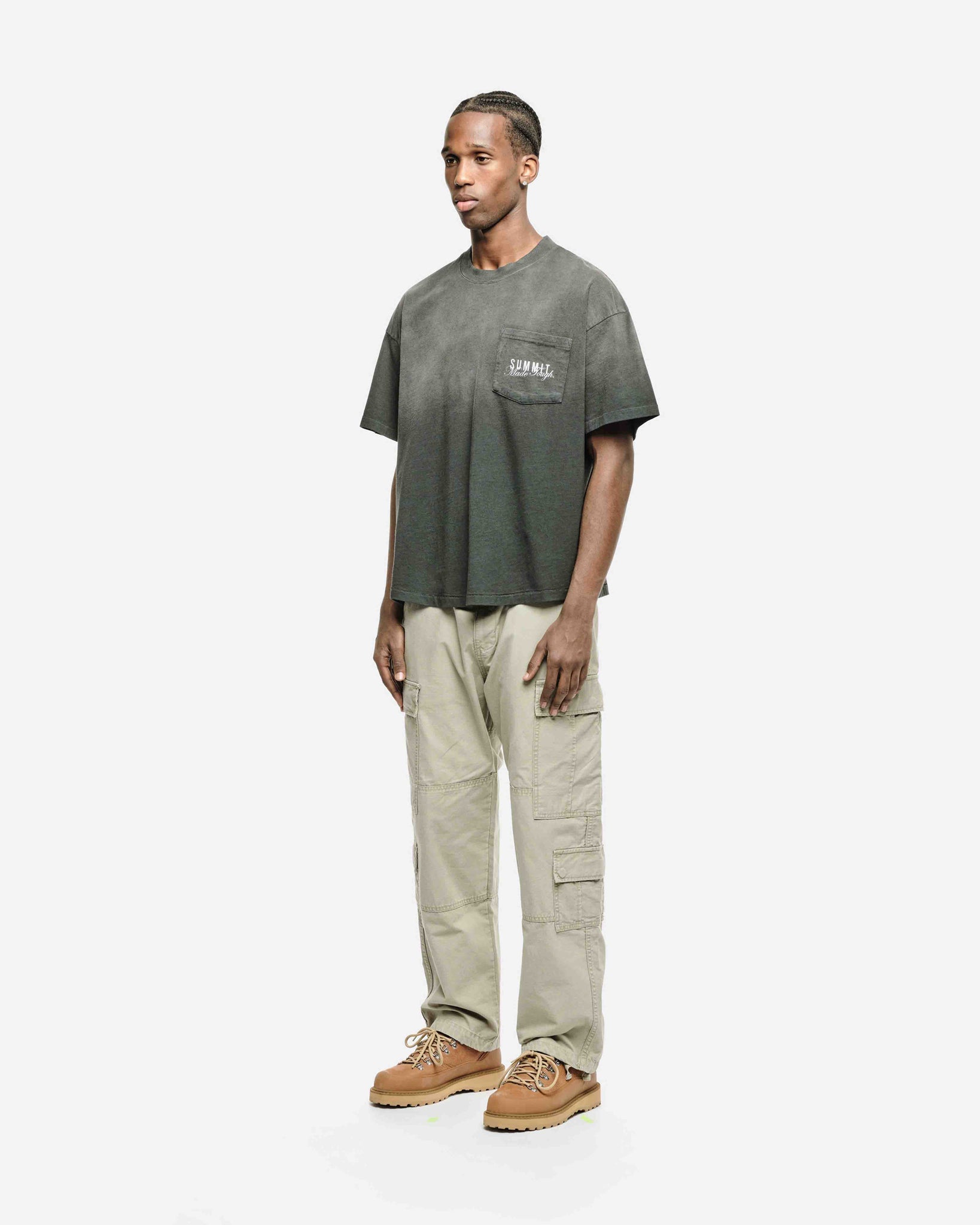 MADE TOUGH POCKET T-SHIRT - SUN FADE BLACK from Summit Clothing UK