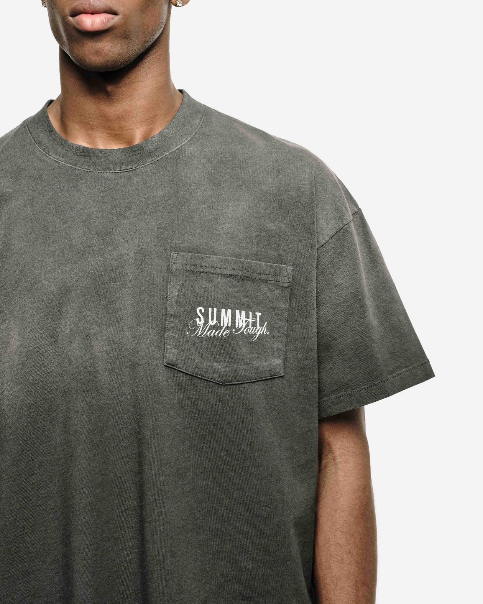MADE TOUGH POCKET T-SHIRT - SUN FADE BLACK from Summit Clothing UK