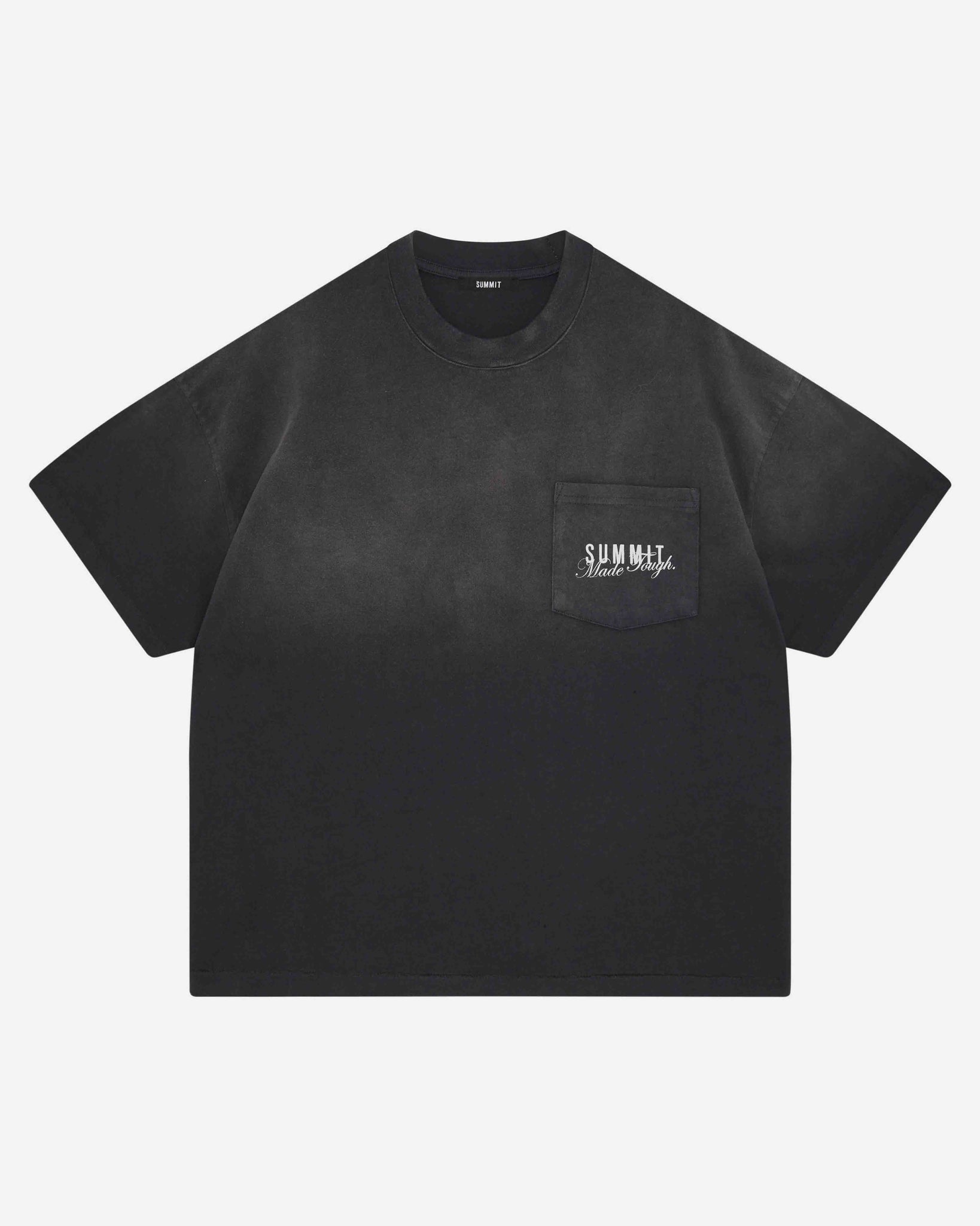 MADE TOUGH POCKET T-SHIRT - SUN FADE BLACK from Summit Clothing UK