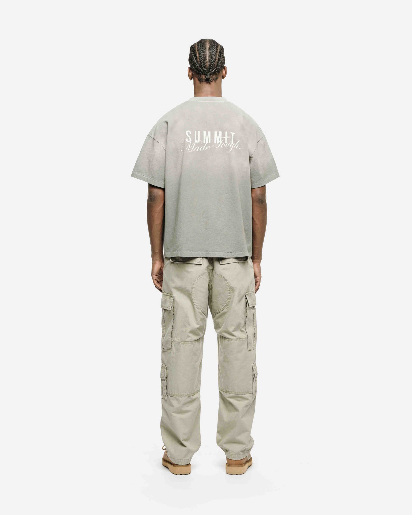 MADE TOUGH POCKET T-SHIRT - SUN FADE GREY from Summit Clothing UK