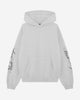 MADE TOUGH SLEEVE PRINT HOODIE - MARL GREY