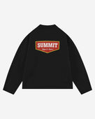 PATCH LOGO LONG SLEEVE T-SHIRT - BLACK