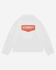 PATCH LOGO LONG SLEEVE T-SHIRT - WHITE