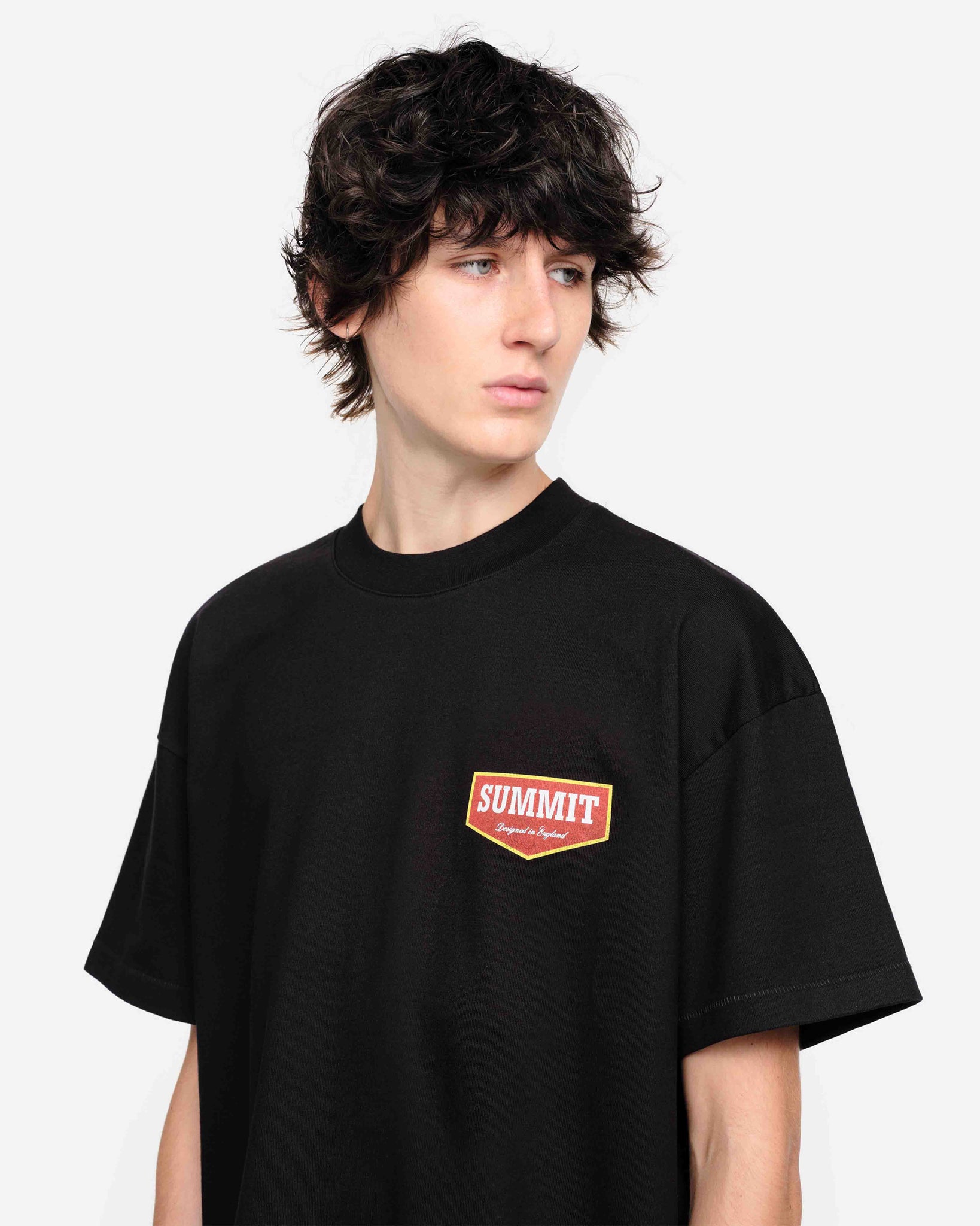 PATCH LOGO T-SHIRT - BLACK from Summit Clothing UK