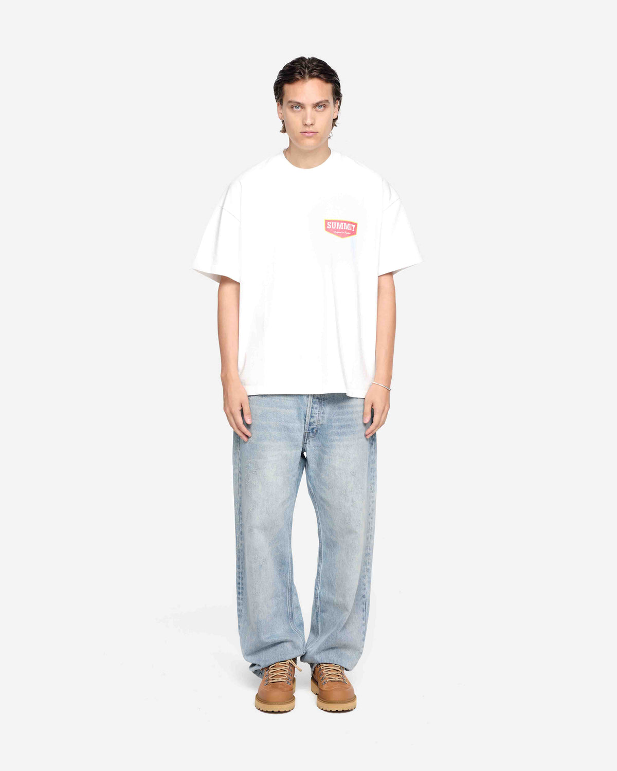 PATCH LOGO T-SHIRT - OFF WHITE from Summit Clothing UK