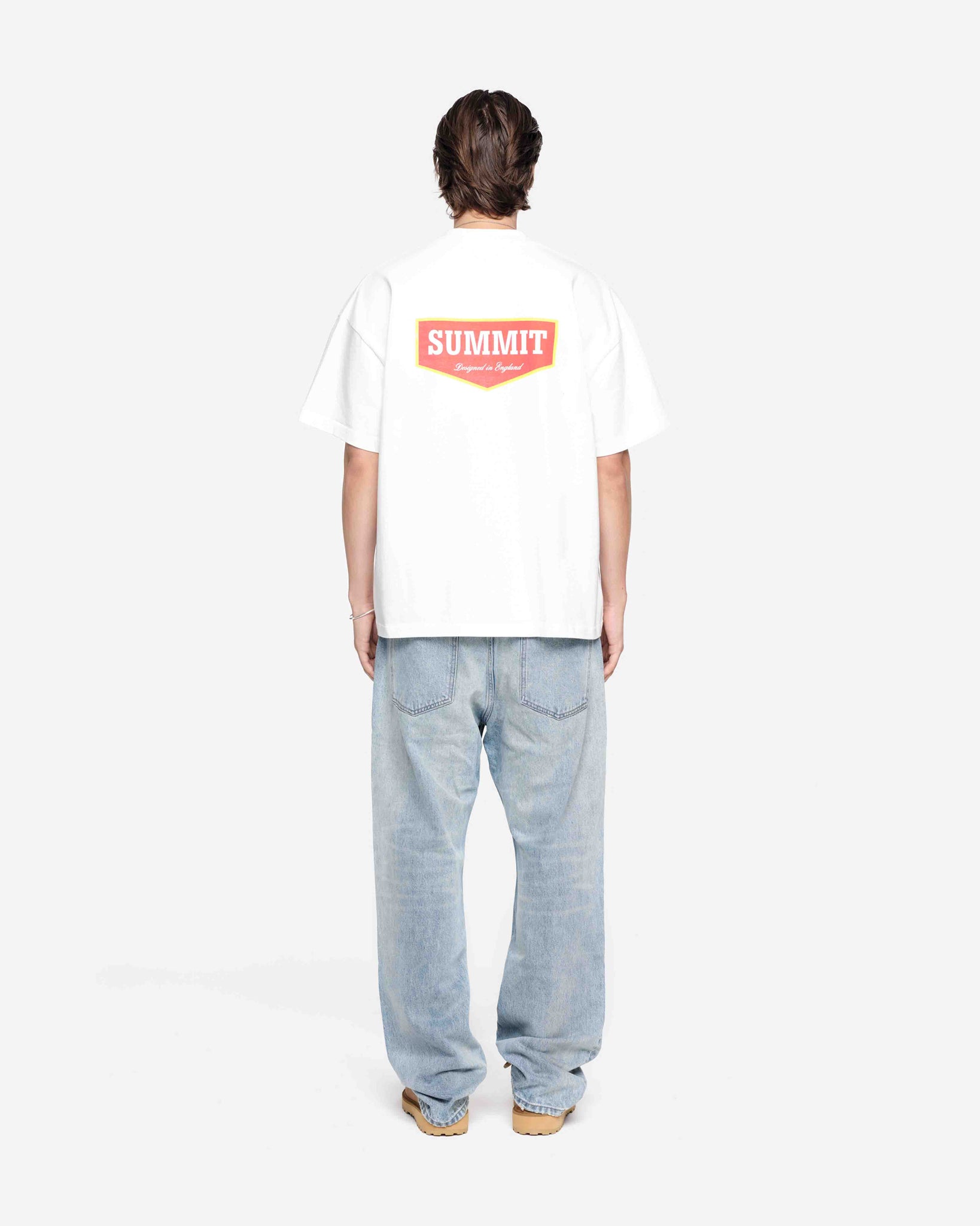 PATCH LOGO T-SHIRT - OFF WHITE from Summit Clothing UK