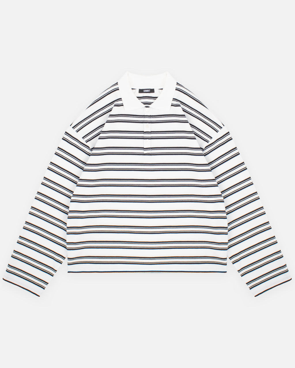 PIQUE POLO - OFF WHITE STRIPE