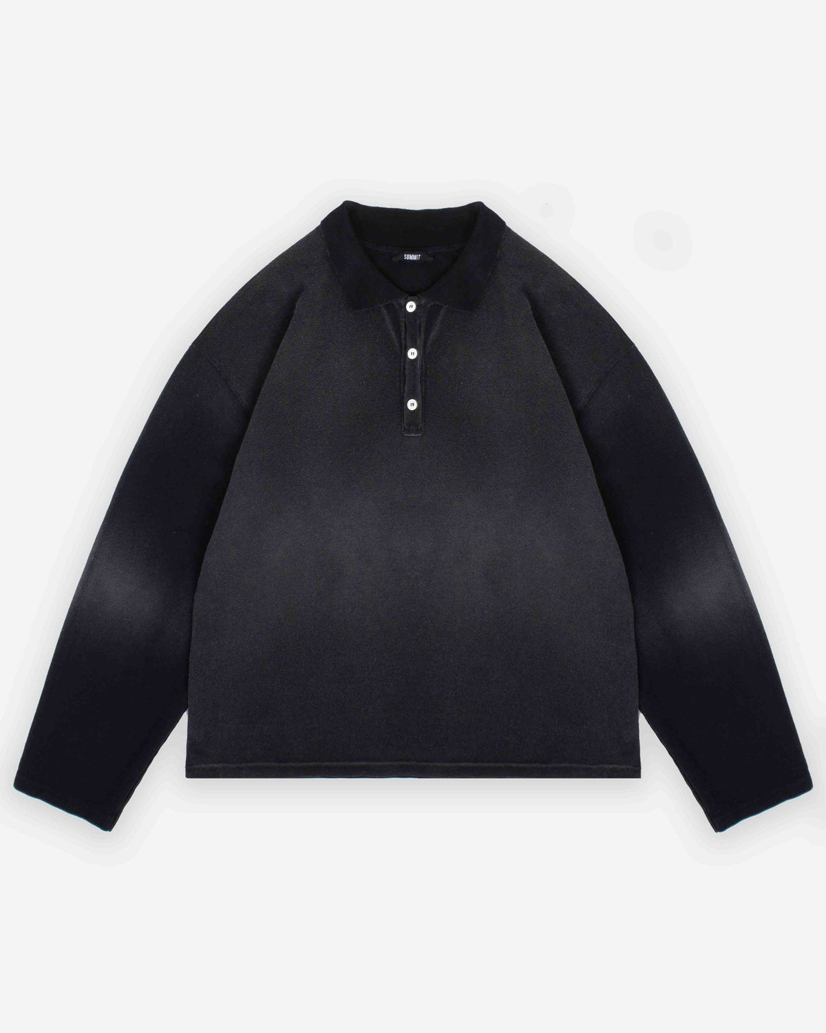 PIQUE POLO - SUN FADED BLACK from Summit Clothing UK