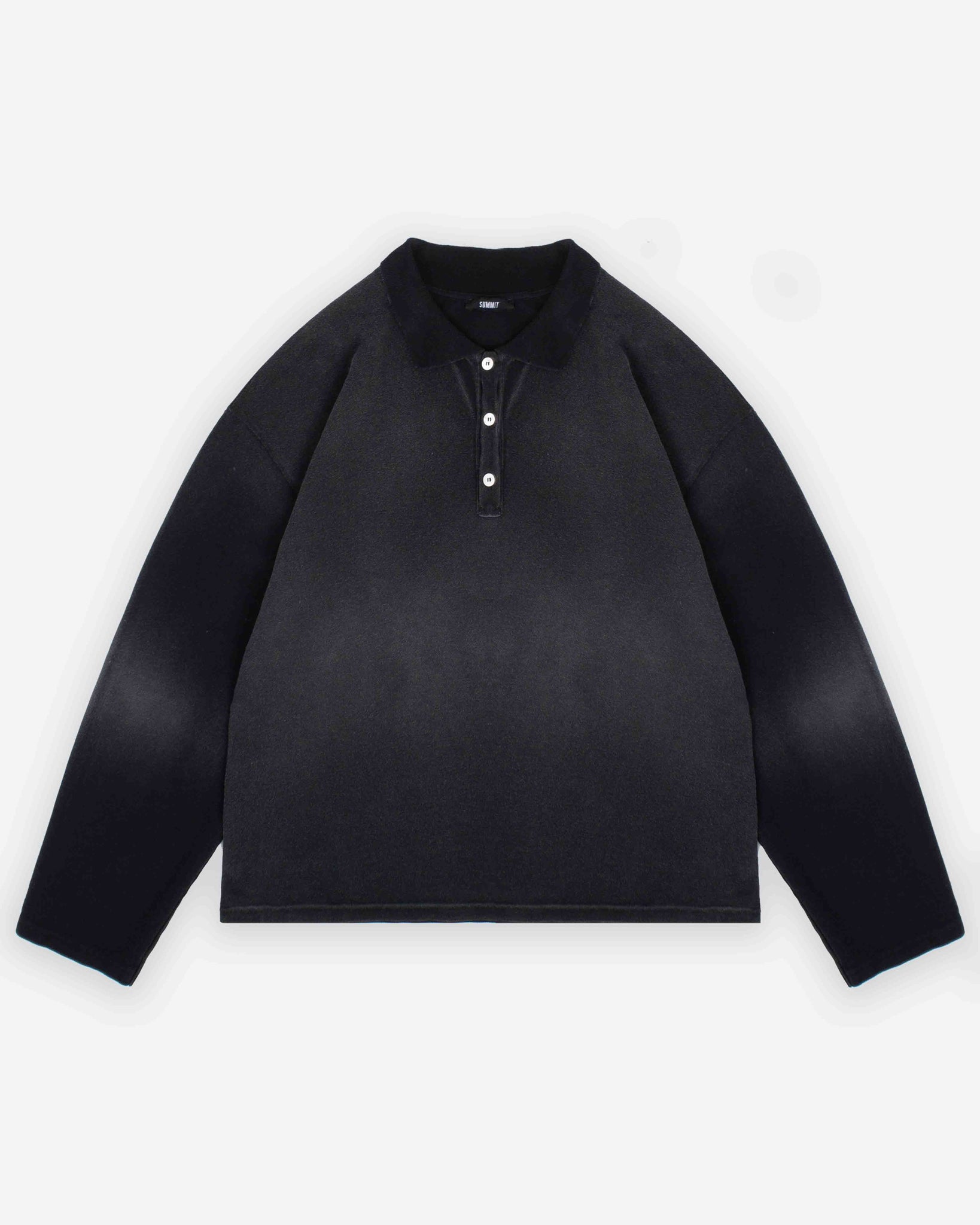 PIQUE POLO - SUN FADED BLACK from Summit Clothing UK
