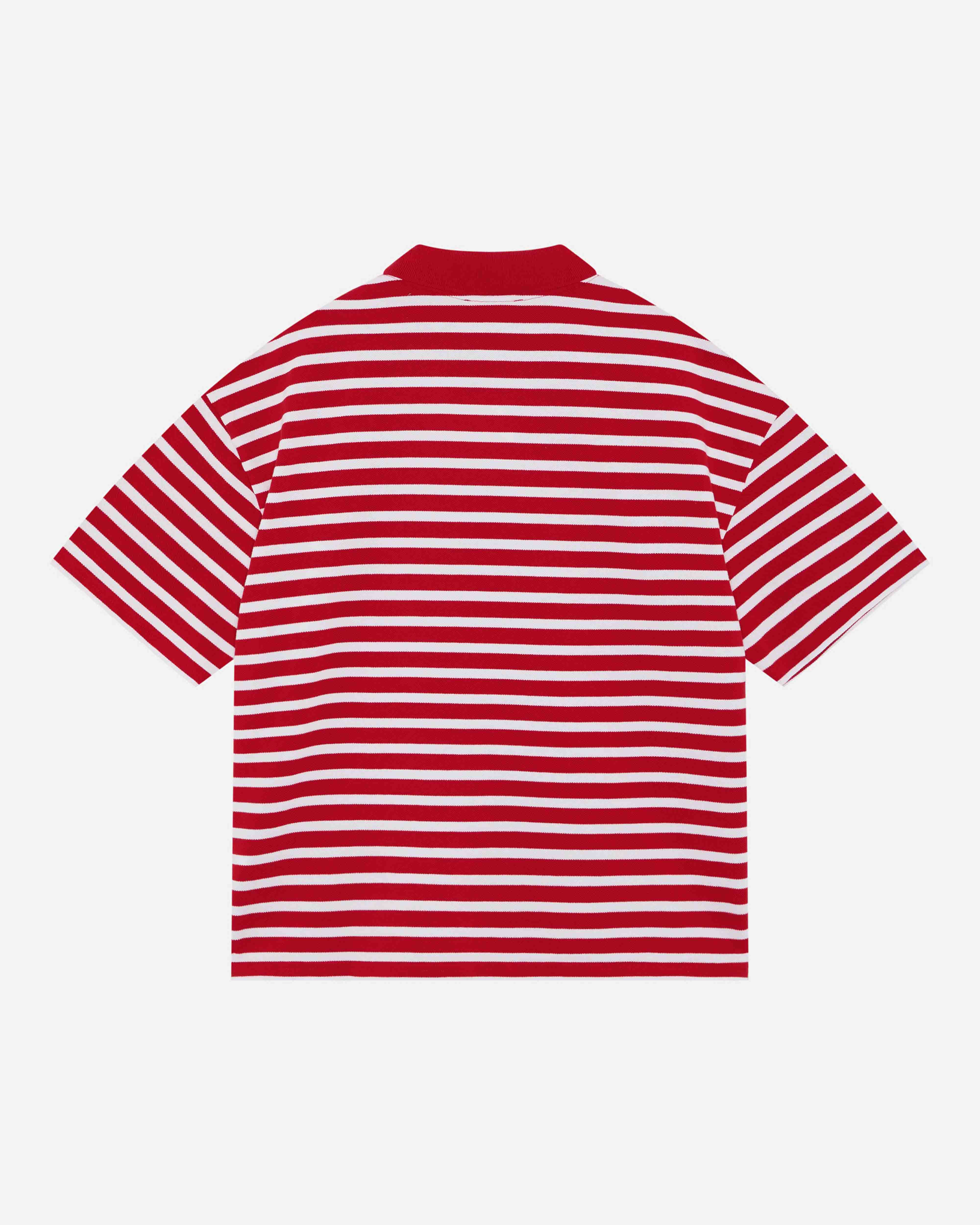 PIQUE SHORT SLEEVE POLO - RED STRIPE from Summit Clothing UK