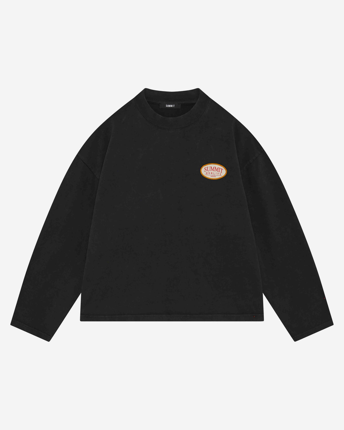 QUALITY GOODS LONG SLEEVE T-SHIRT - VINTAGE BLACK from Summit Clothing UK