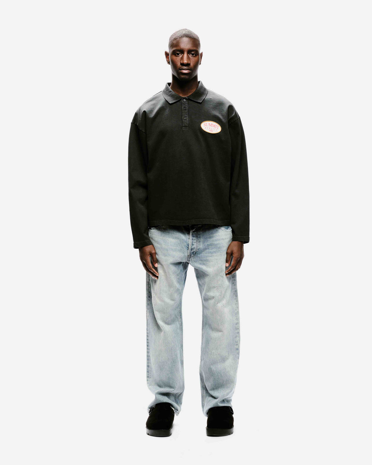 QUALITY GOODS POLO - VINTAGE BLACK