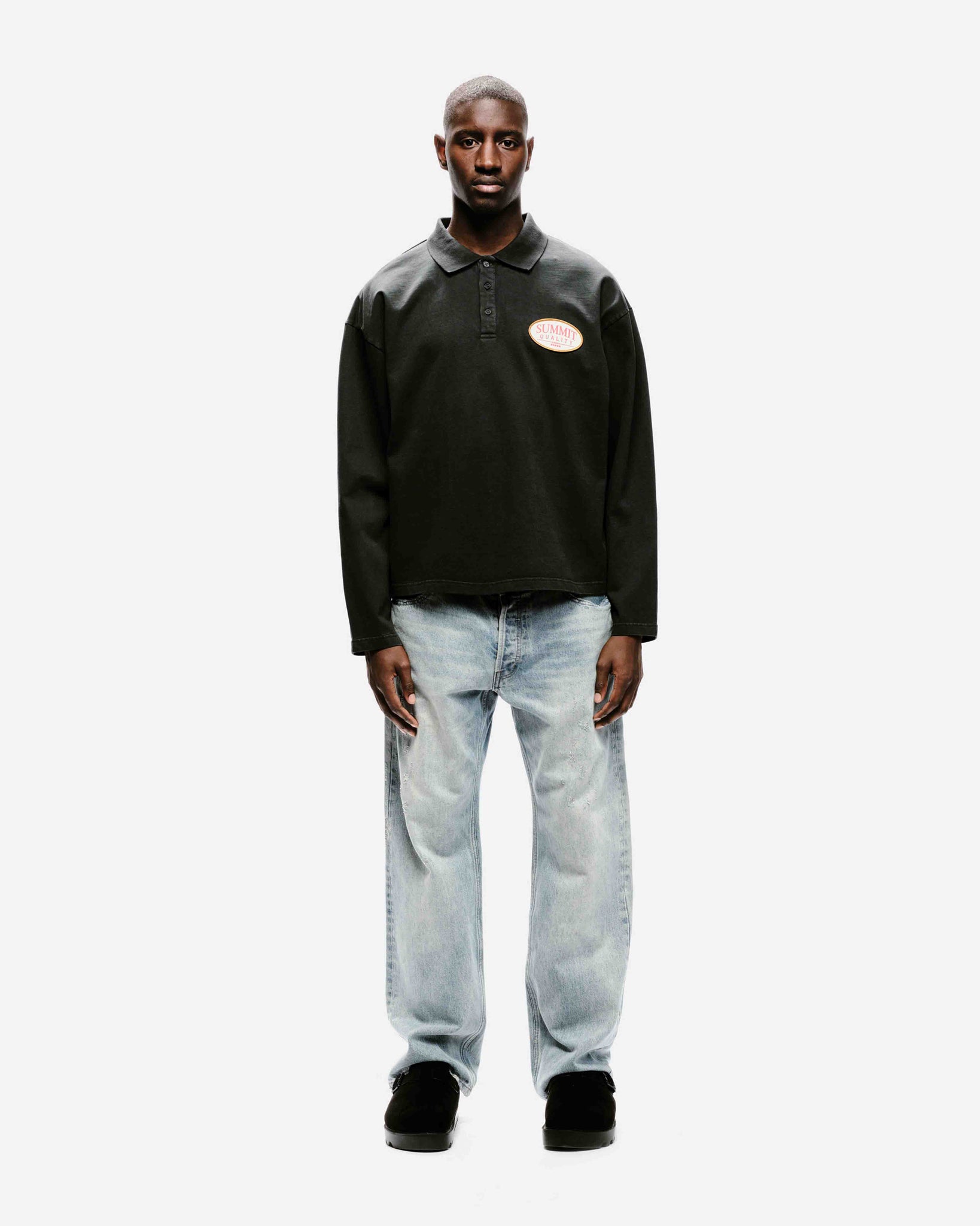 QUALITY GOODS POLO - VINTAGE BLACK from Summit Clothing UK