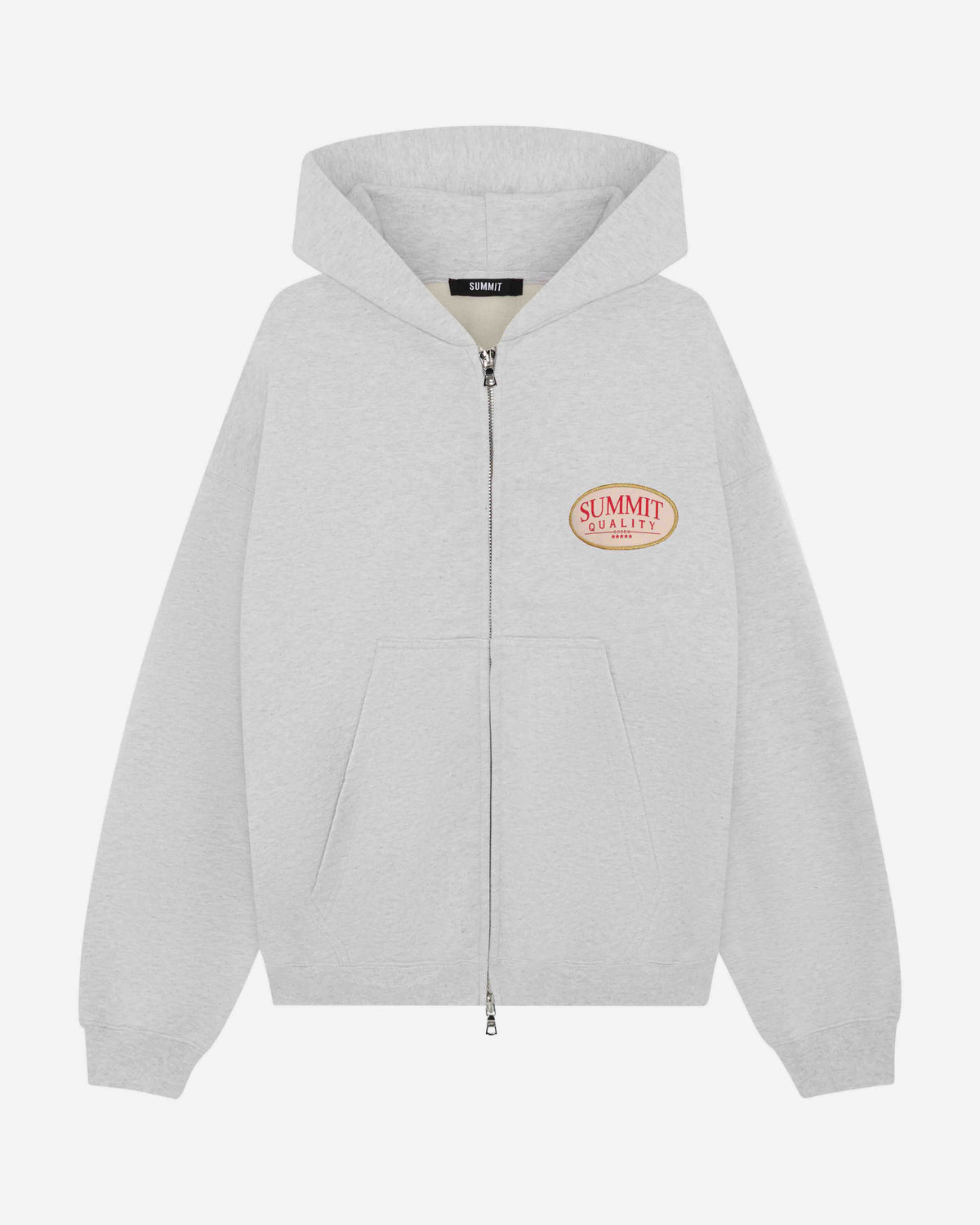 QUALITY GOODS ZIP HOODIE - MARL GREY from Summit Clothing UK