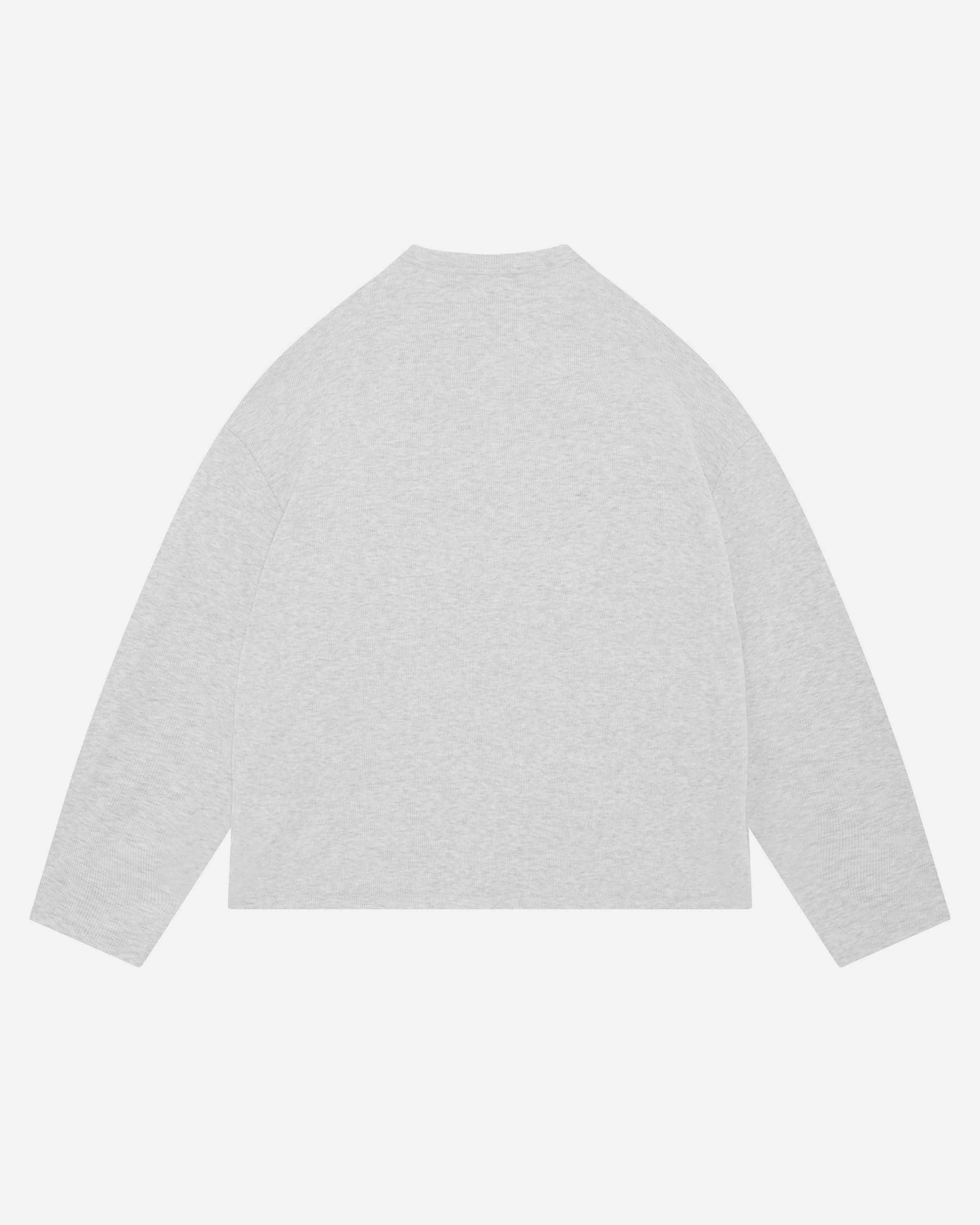 RIBBED HENLEY - MARL GREY from Summit Clothing UK