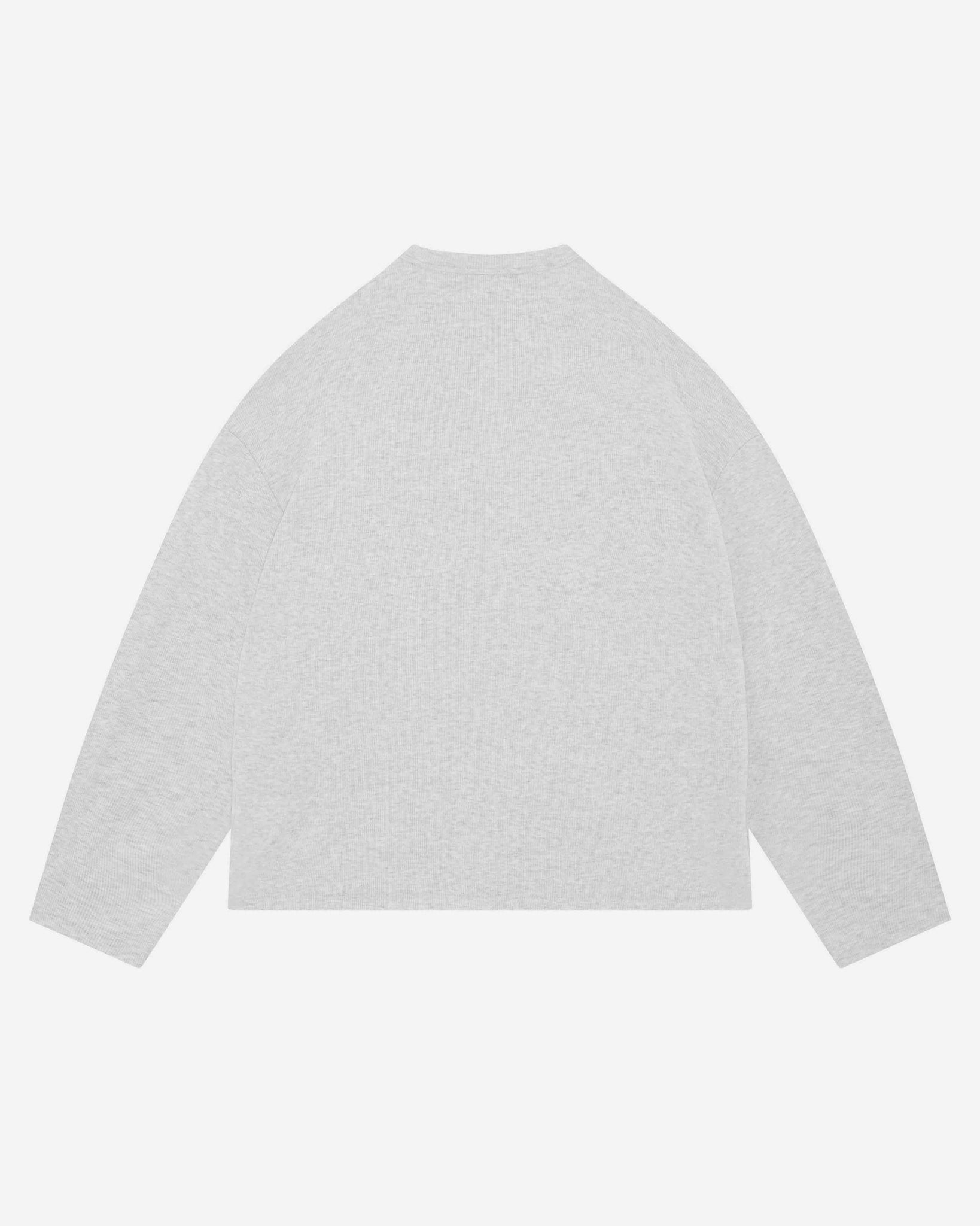 RIBBED HENLEY - MARL GREY from Summit Clothing UK