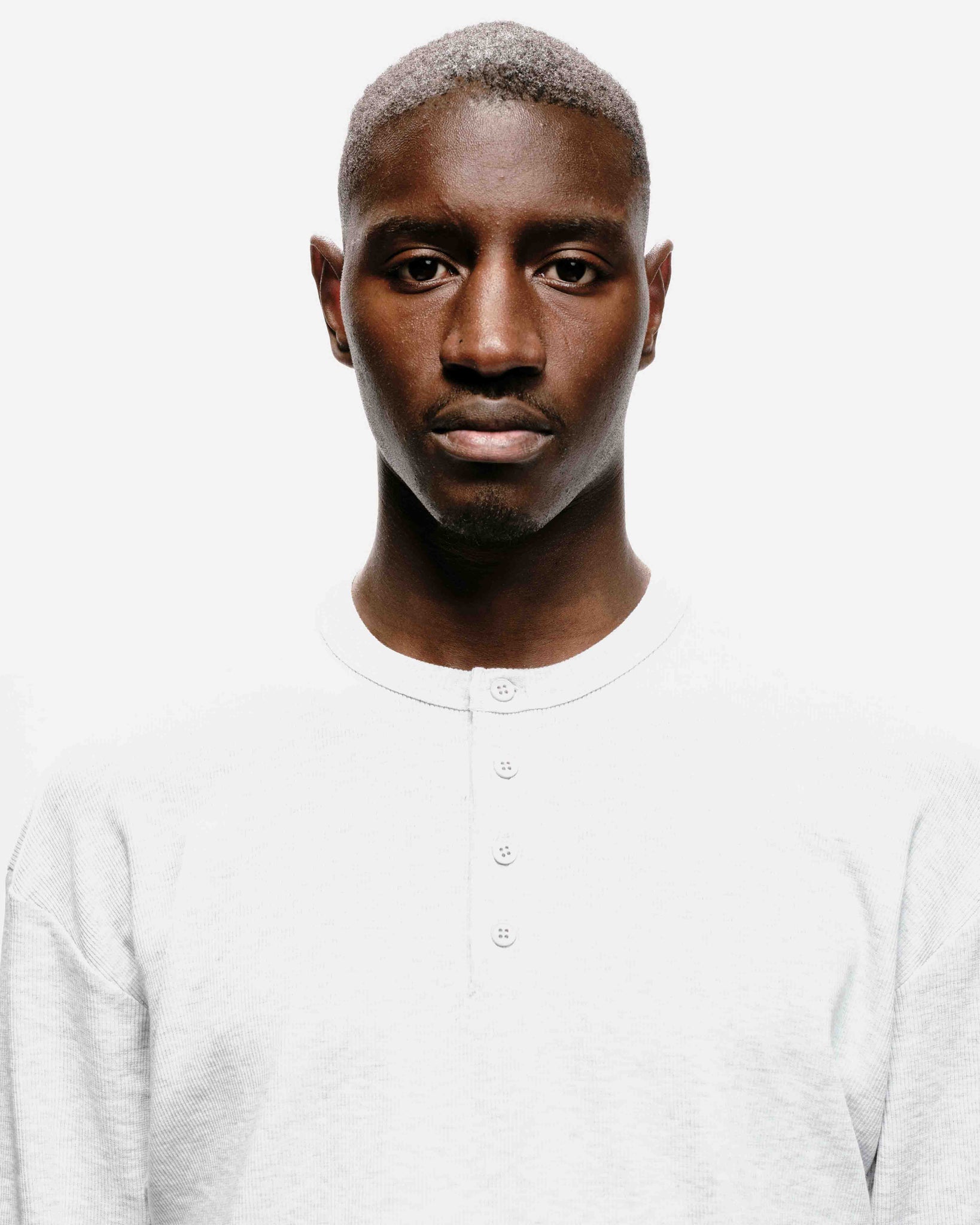 RIBBED HENLEY - MARL GREY from Summit Clothing UK