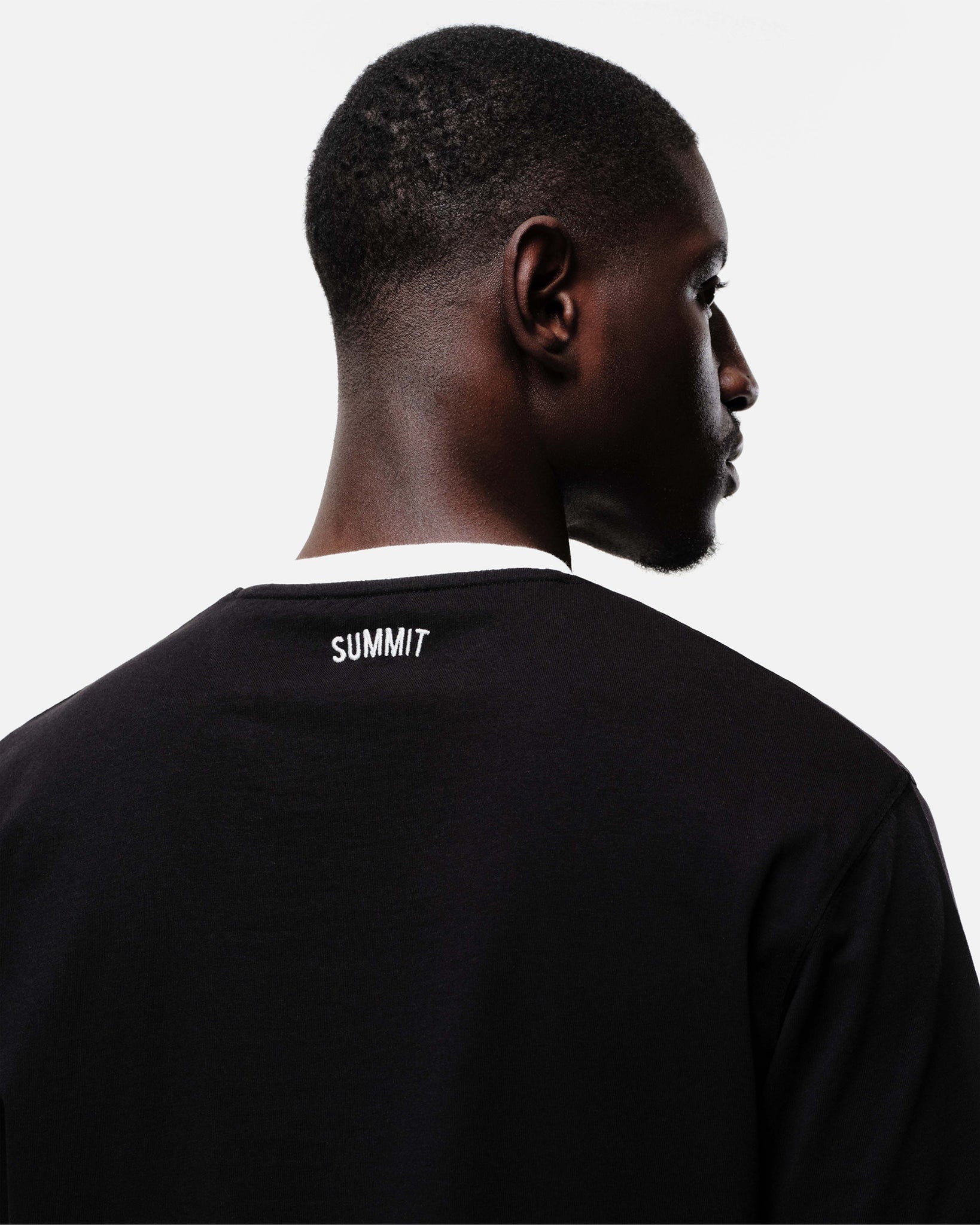 RINGER T-SHIRT - BLACK/WHITE from Summit Clothing UK