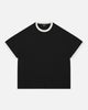 RINGER T-SHIRT - BLACK/WHITE