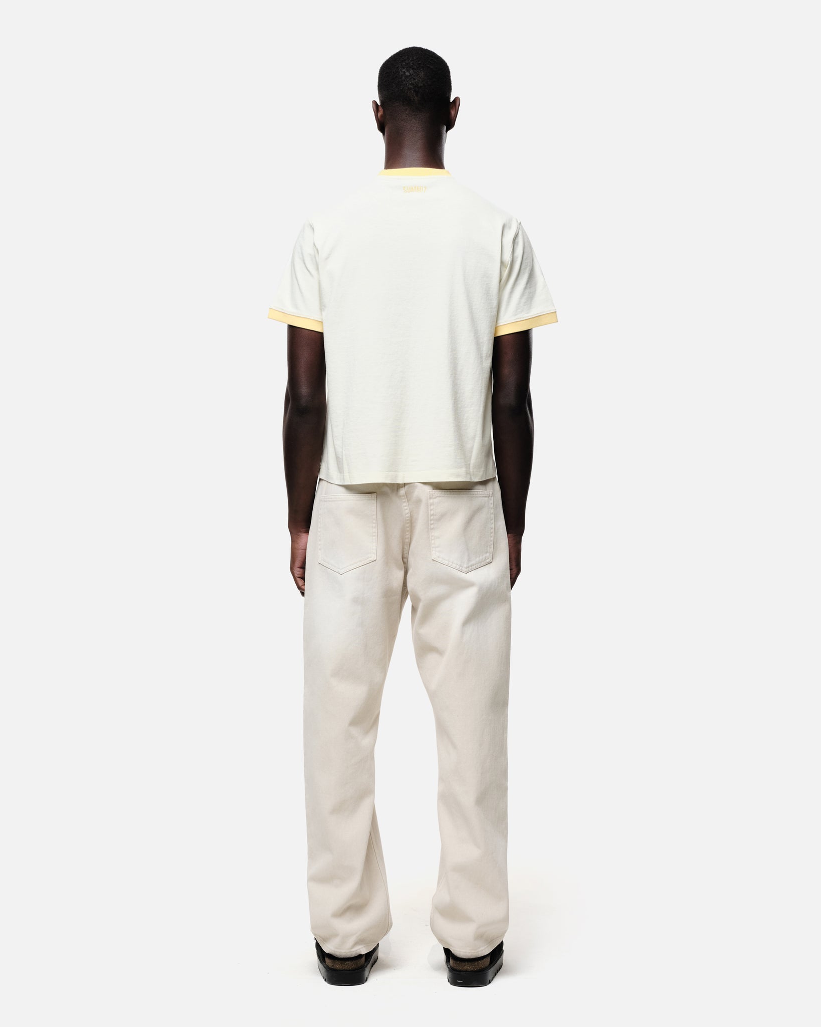 RINGER T-SHIRT - YELLOW from Summit Clothing UK