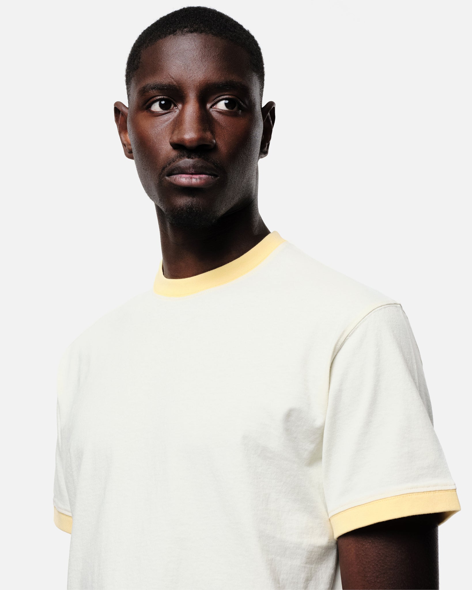 RINGER T-SHIRT - YELLOW from Summit Clothing UK