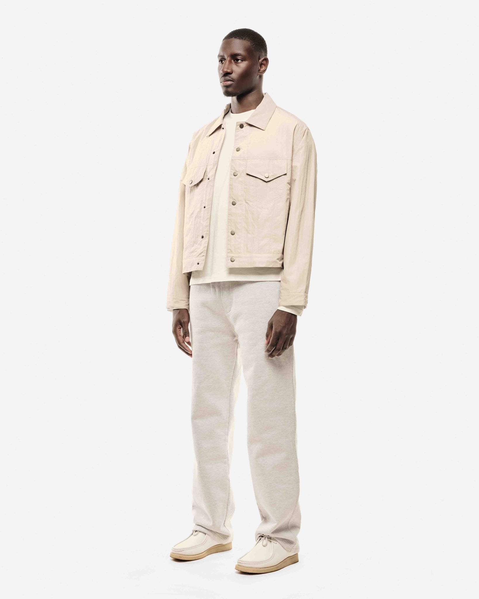 RIPSTOP TRUCKER JACKET - BEIGE from Summit Clothing UK