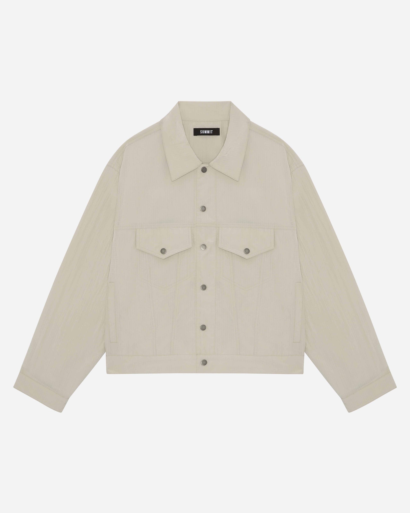 RIPSTOP TRUCKER JACKET - BEIGE from Summit Clothing UK