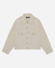 RIPSTOP TRUCKER JACKET - BEIGE