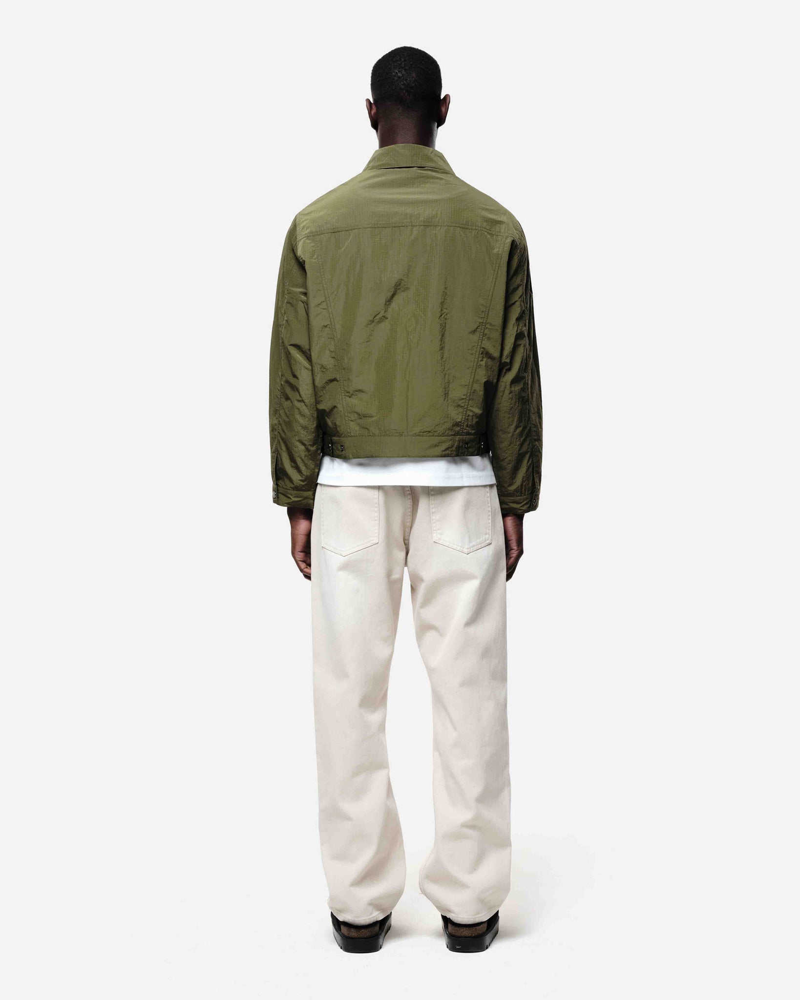 RIPSTOP TRUCKER JACKET - OLIVE from Summit Clothing UK