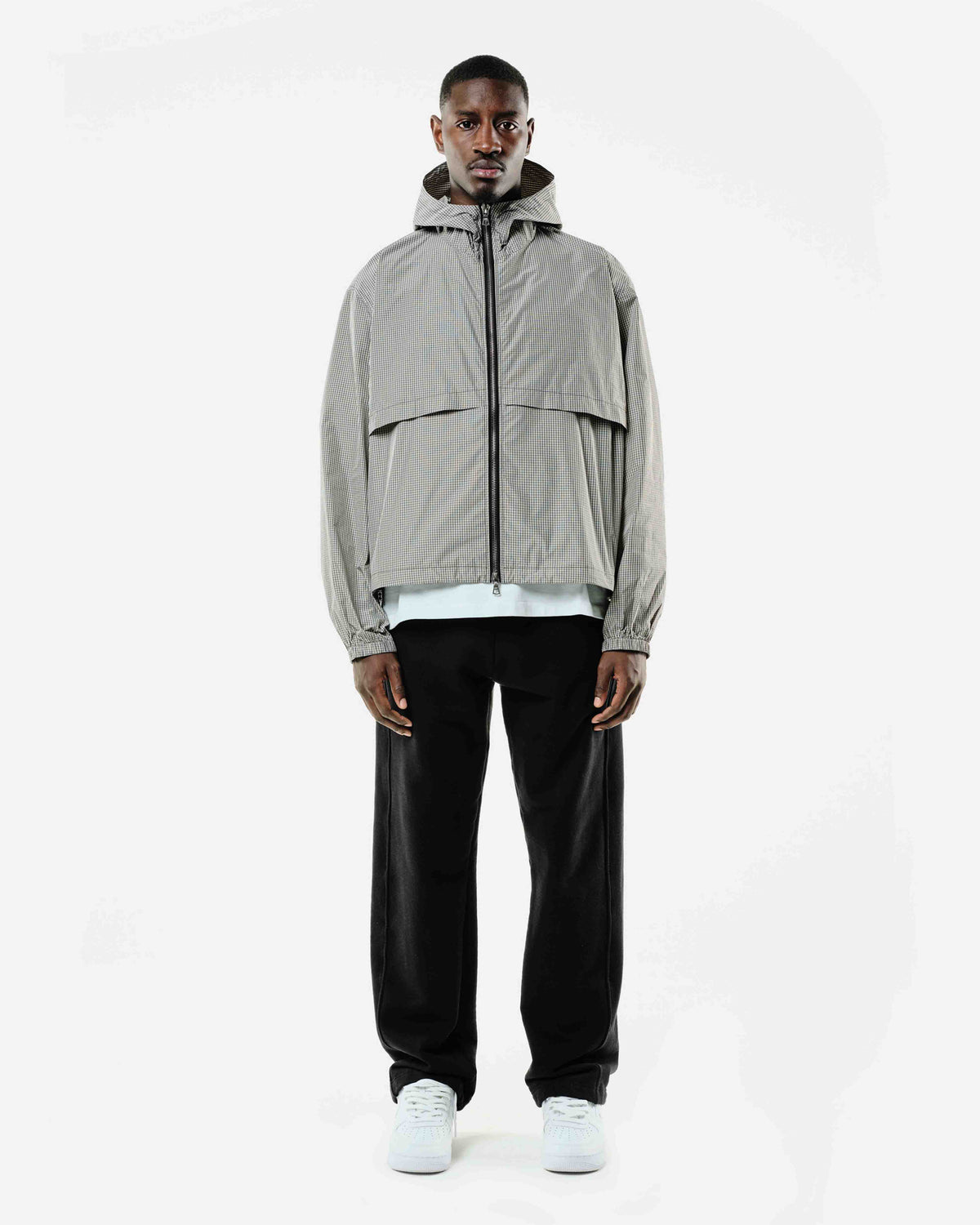 RIPSTOP WINDBREAKER - BLACK CHECK