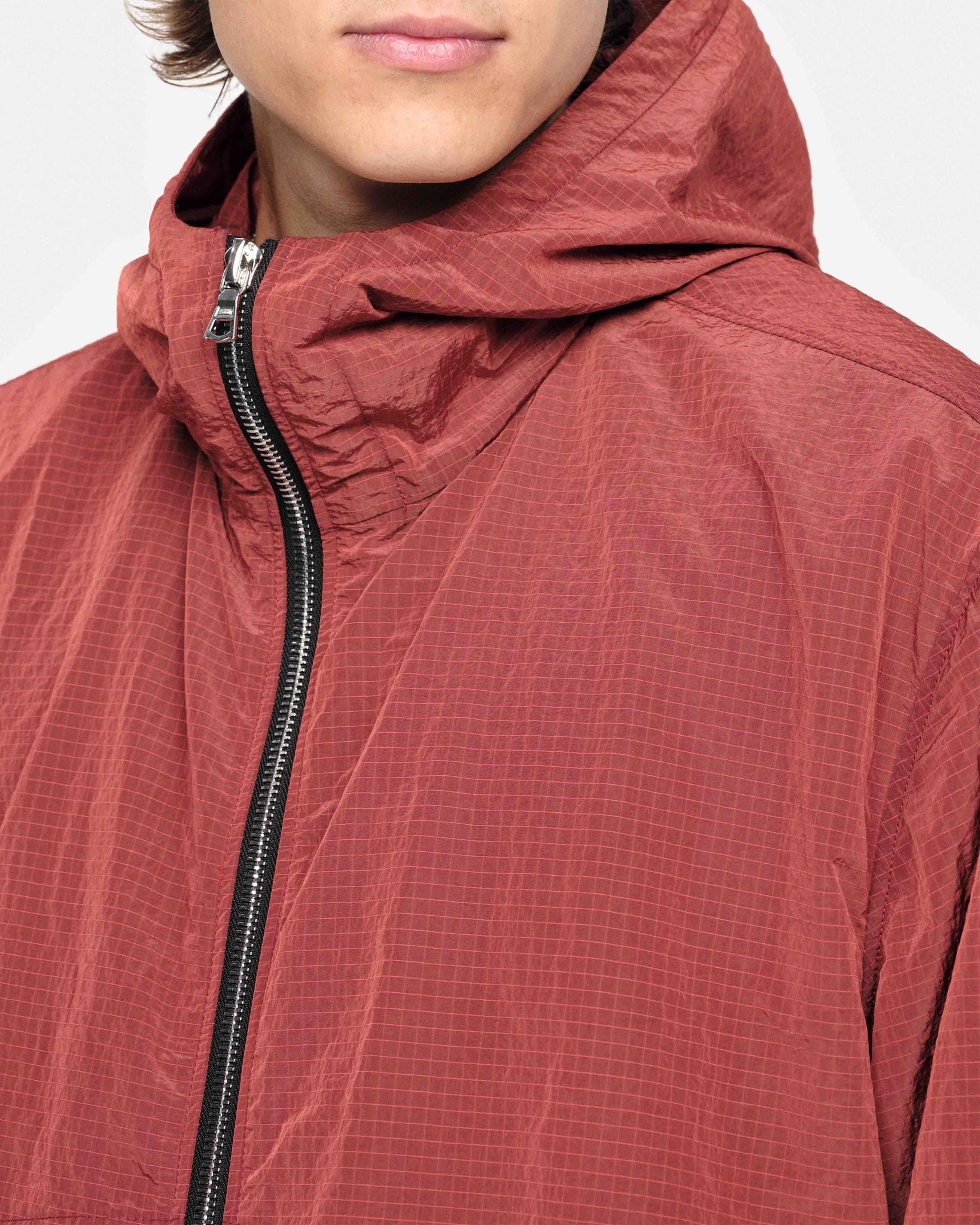 RIPSTOP WINDBREAKER - DARK RED from Summit Clothing UK