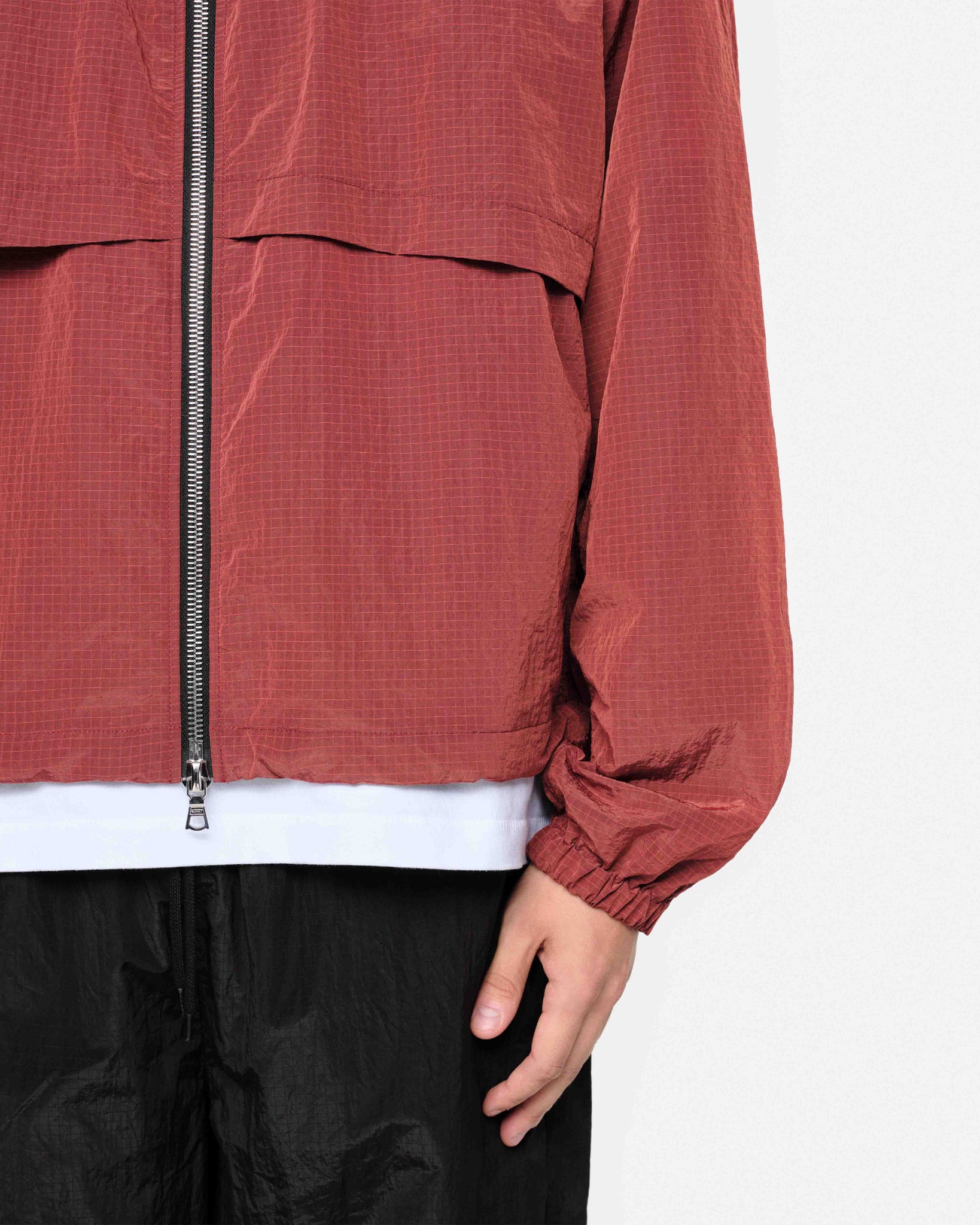 RIPSTOP WINDBREAKER - DARK RED from Summit Clothing UK