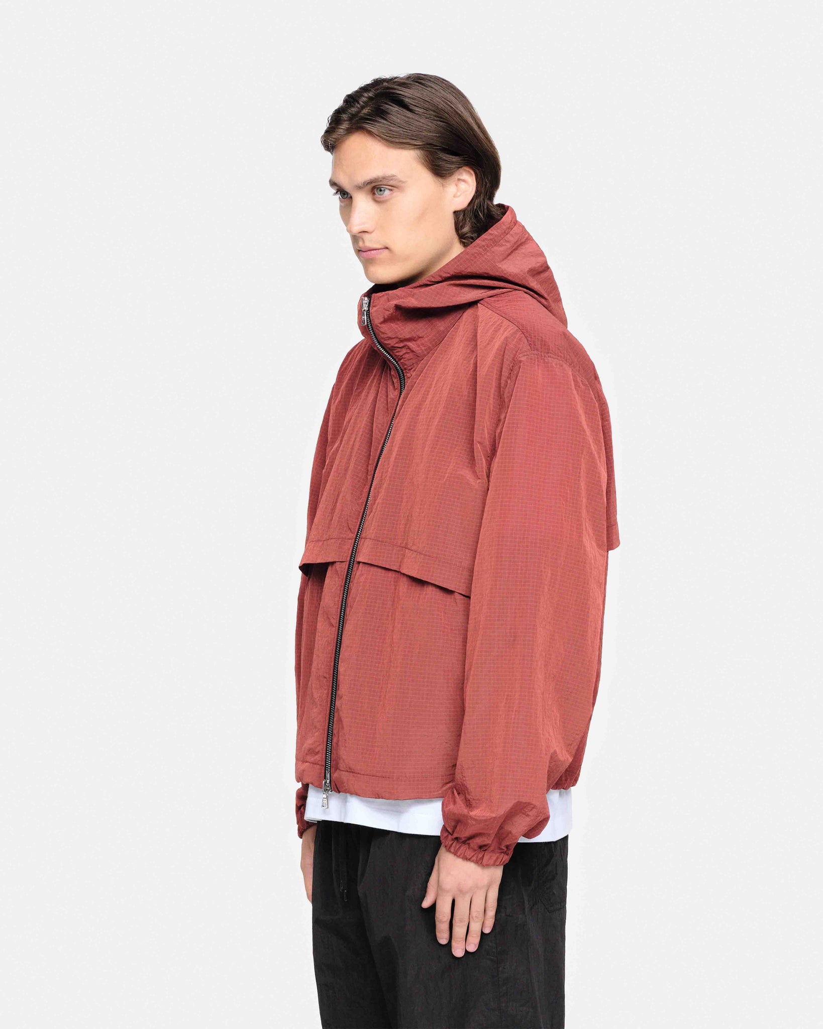RIPSTOP WINDBREAKER - DARK RED from Summit Clothing UK